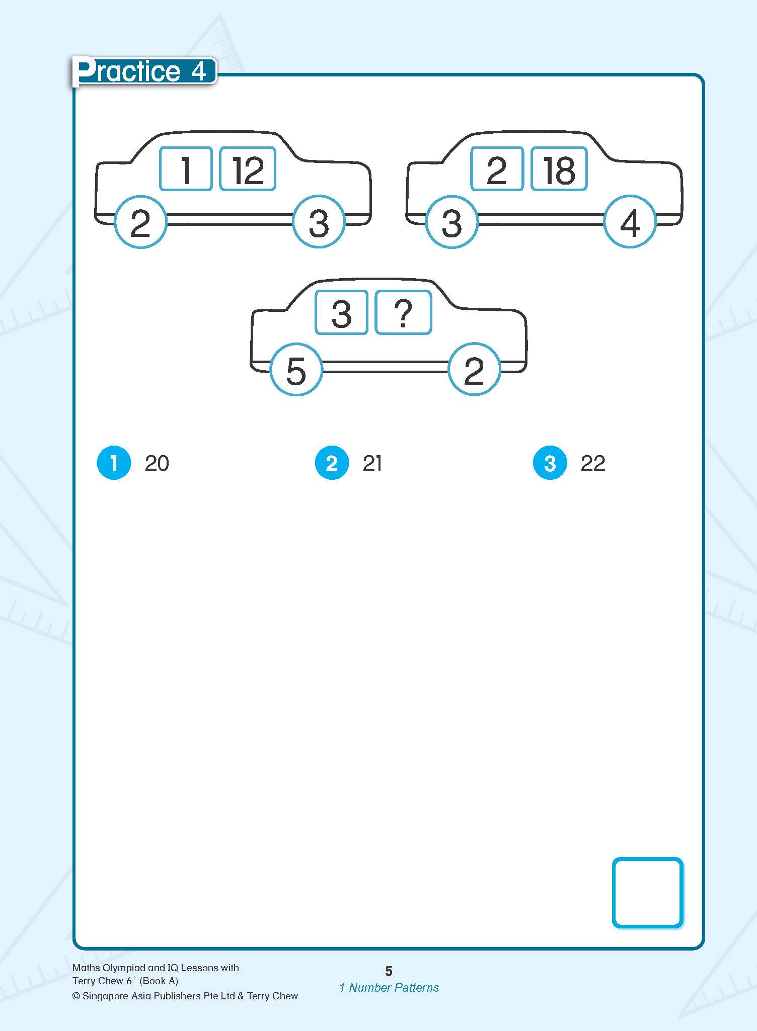 Maths Olympiad and IQ Lessons with Terry Chew Age 6+ Book A