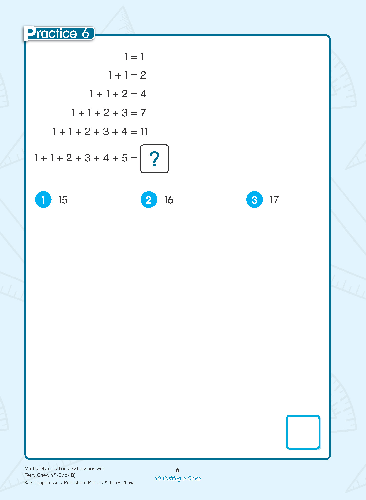 Maths Olympiad and IQ Lessons with Terry Chew Age 6+ Book B