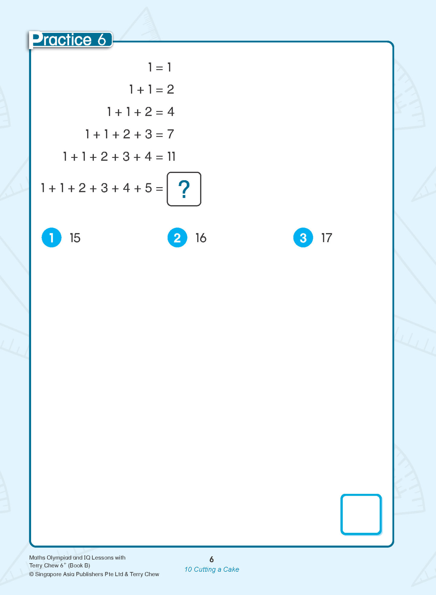 Maths Olympiad and IQ Lessons with Terry Chew Age 6+ Book B