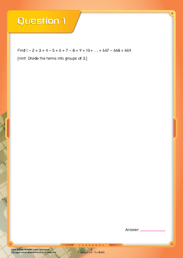 Super IQ Maths NUMBERS Level 6 Advanced (11-12 years)