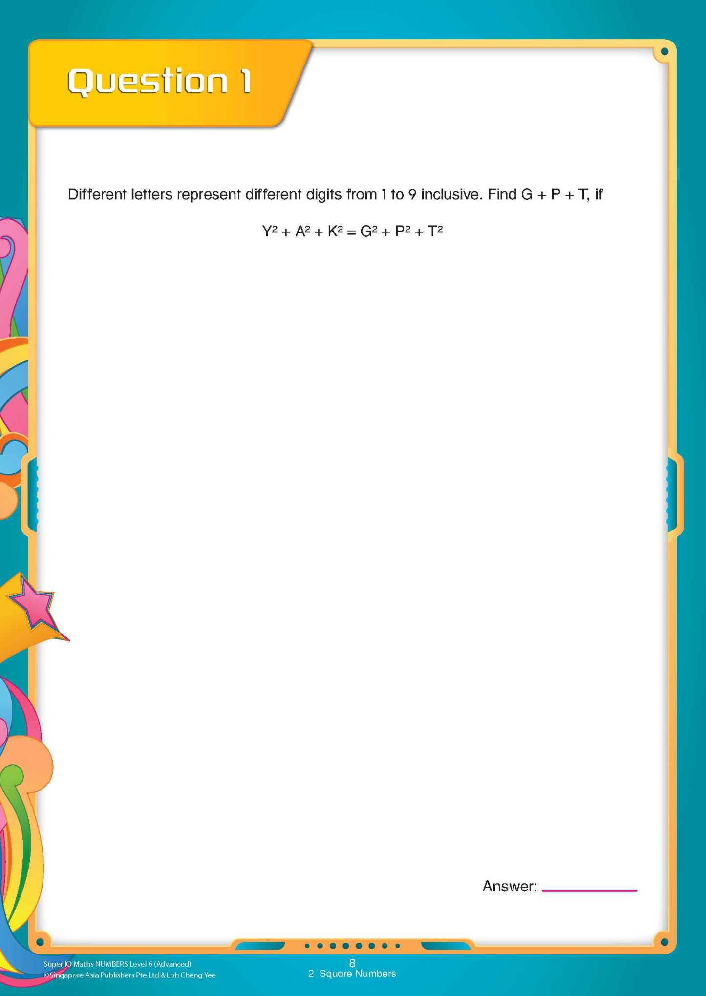 Super IQ Maths NUMBERS Level 6 Advanced (11-12 years)