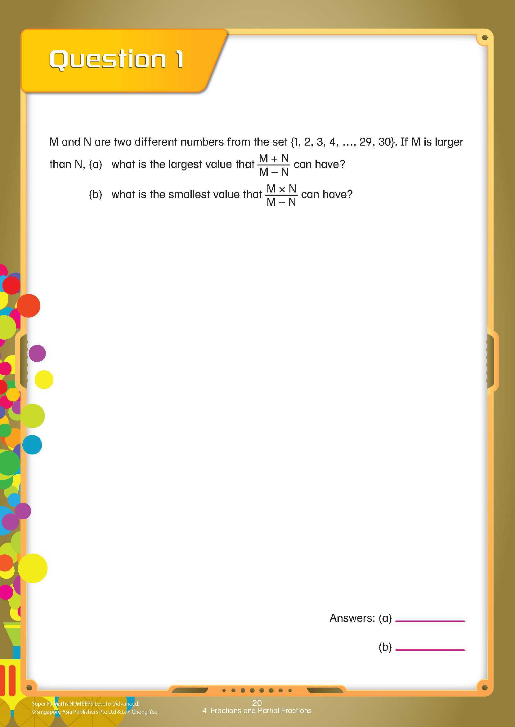 Super IQ Maths NUMBERS Level 6 Advanced (11-12 years)