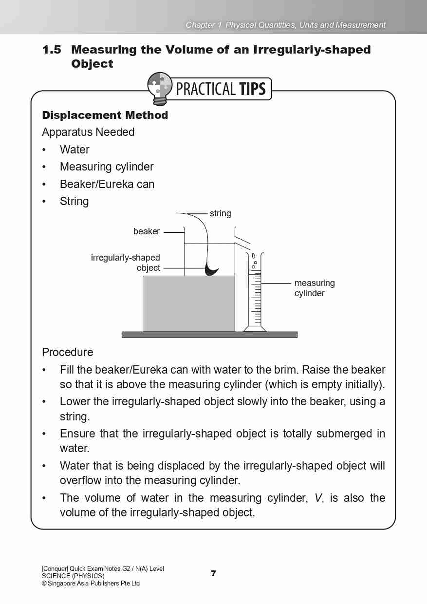 Conquer QUICK EXAM NOTES G2 / N(A) LEVEL SCIENCE (PHYSICS)