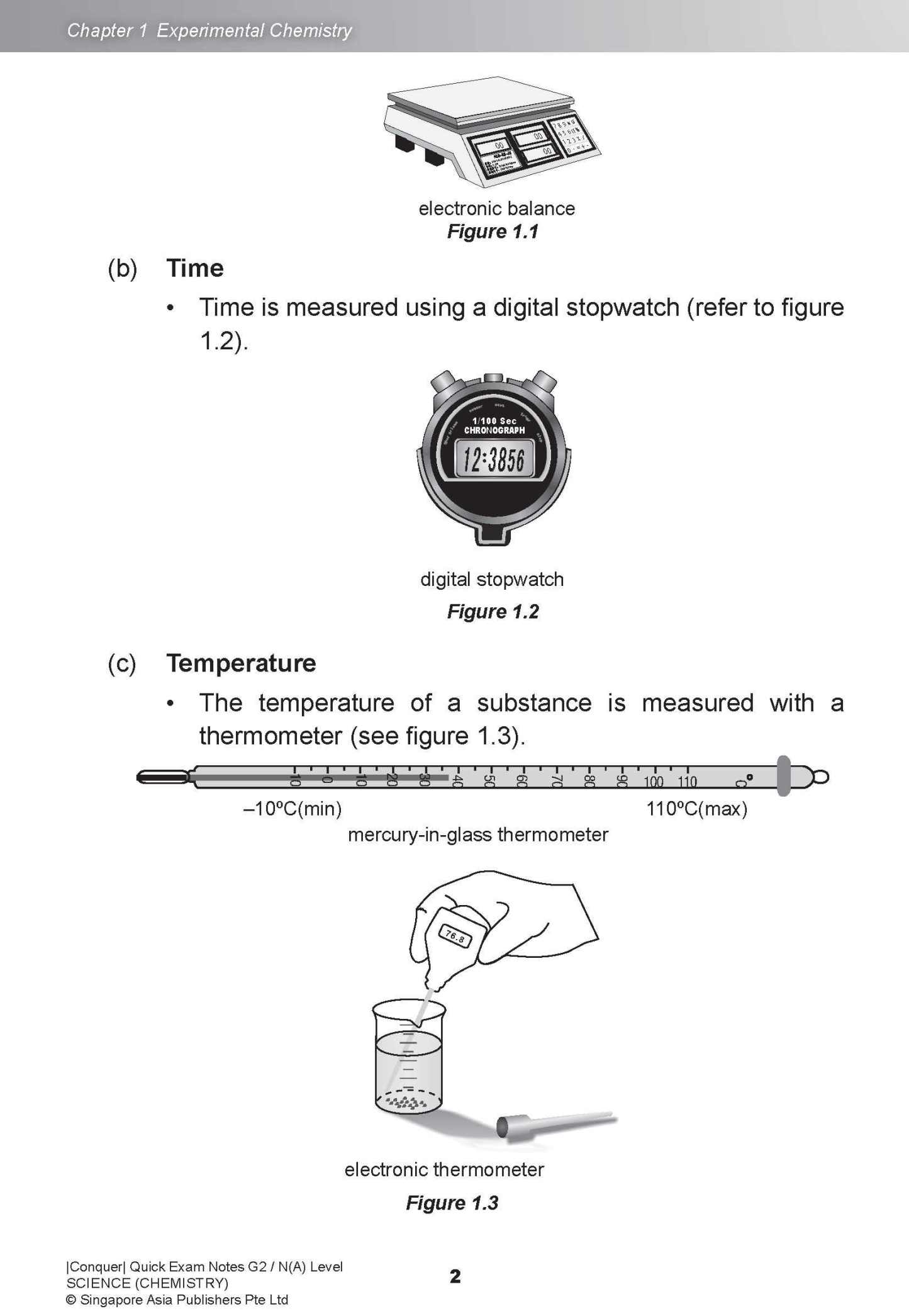 Conquer QUICK EXAM NOTES G2 / N(A) LEVEL SCIENCE (CHEMISTRY)