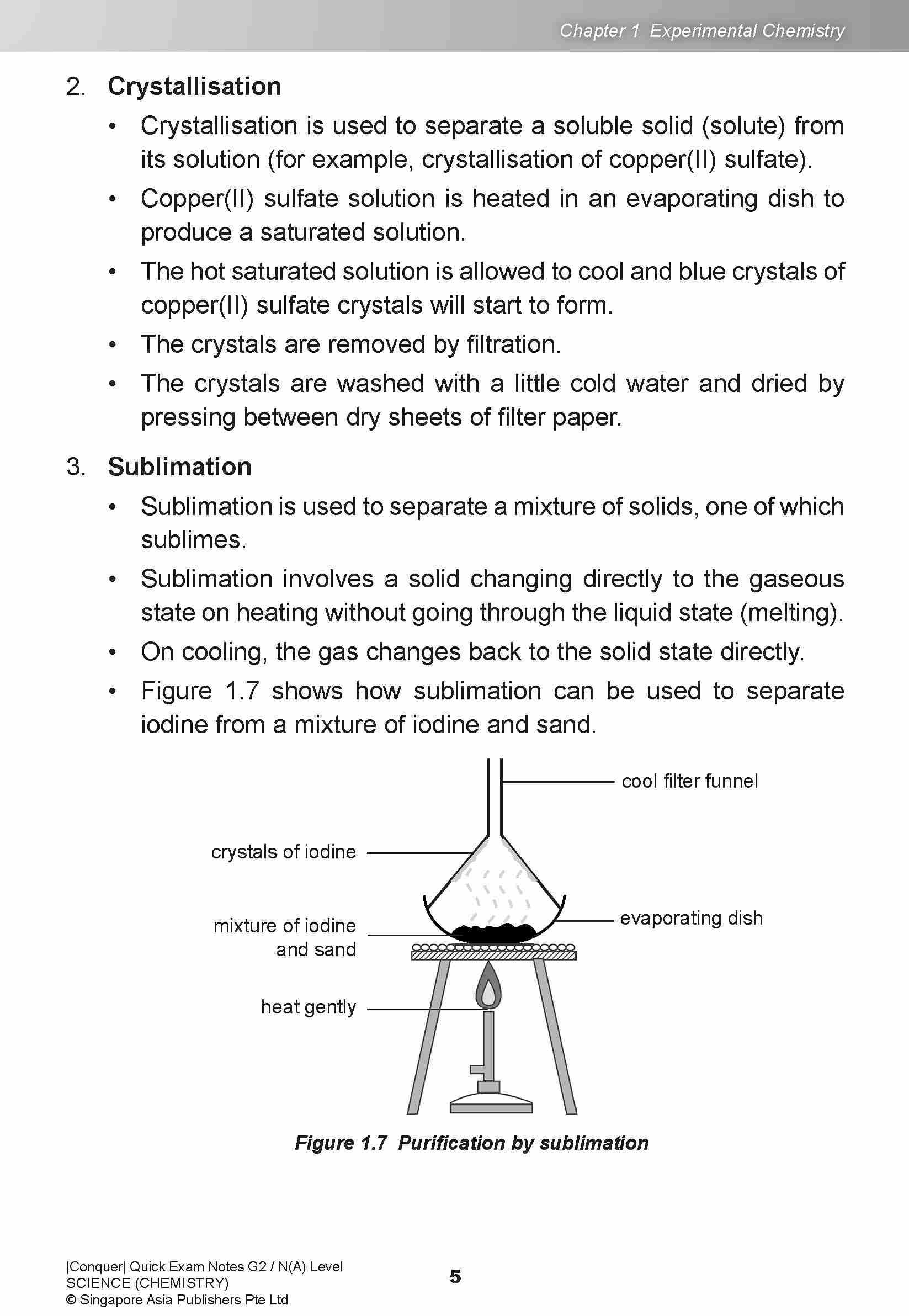 Conquer QUICK EXAM NOTES G2 / N(A) LEVEL SCIENCE (CHEMISTRY)