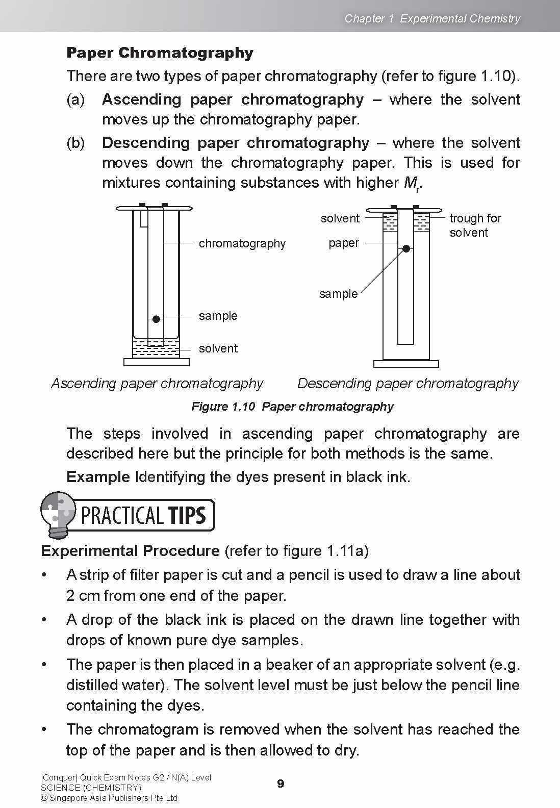 Conquer QUICK EXAM NOTES G2 / N(A) LEVEL SCIENCE (CHEMISTRY)