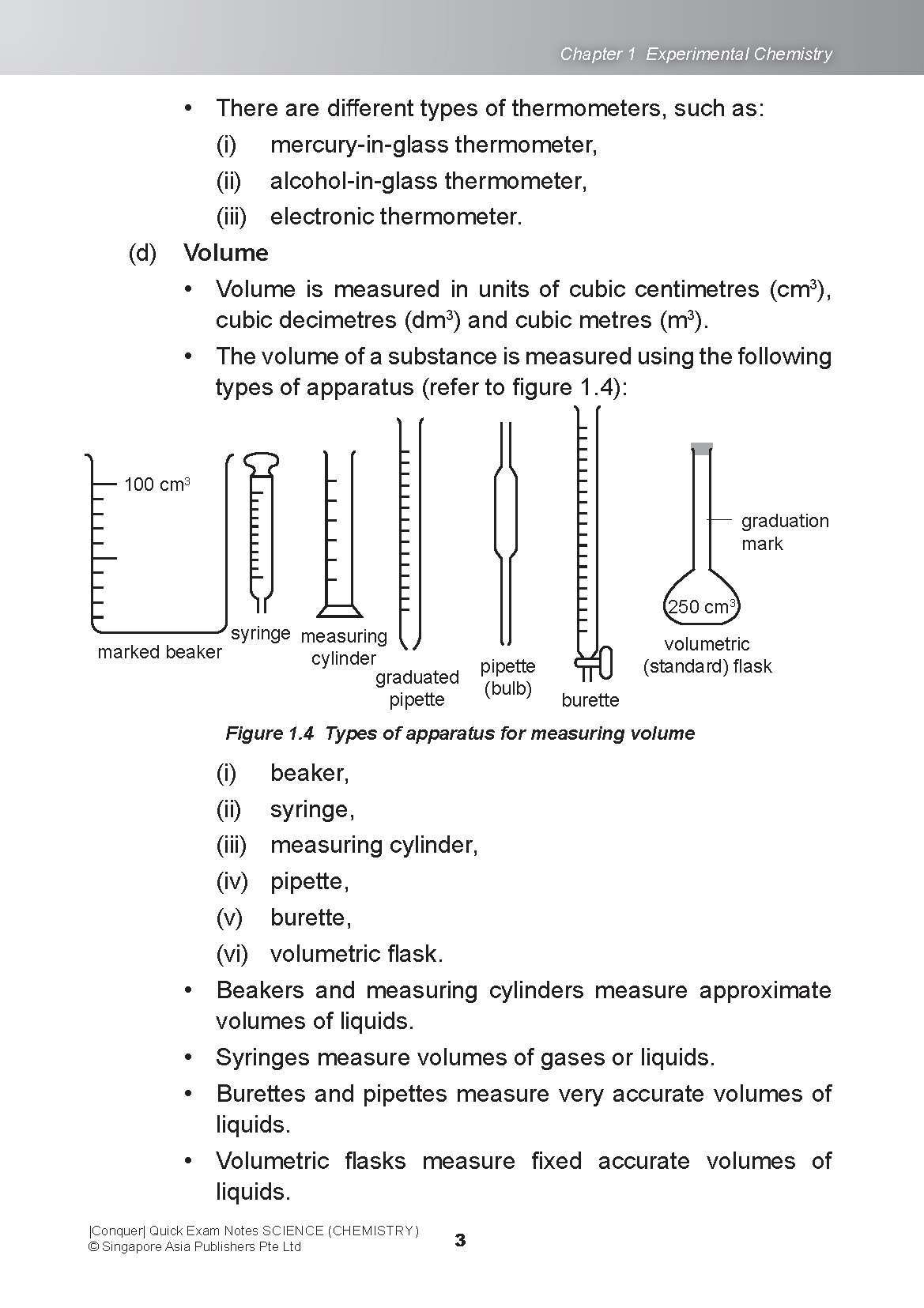 Conquer QUICK EXAM NOTES SCIENCE (CHEMISTRY)