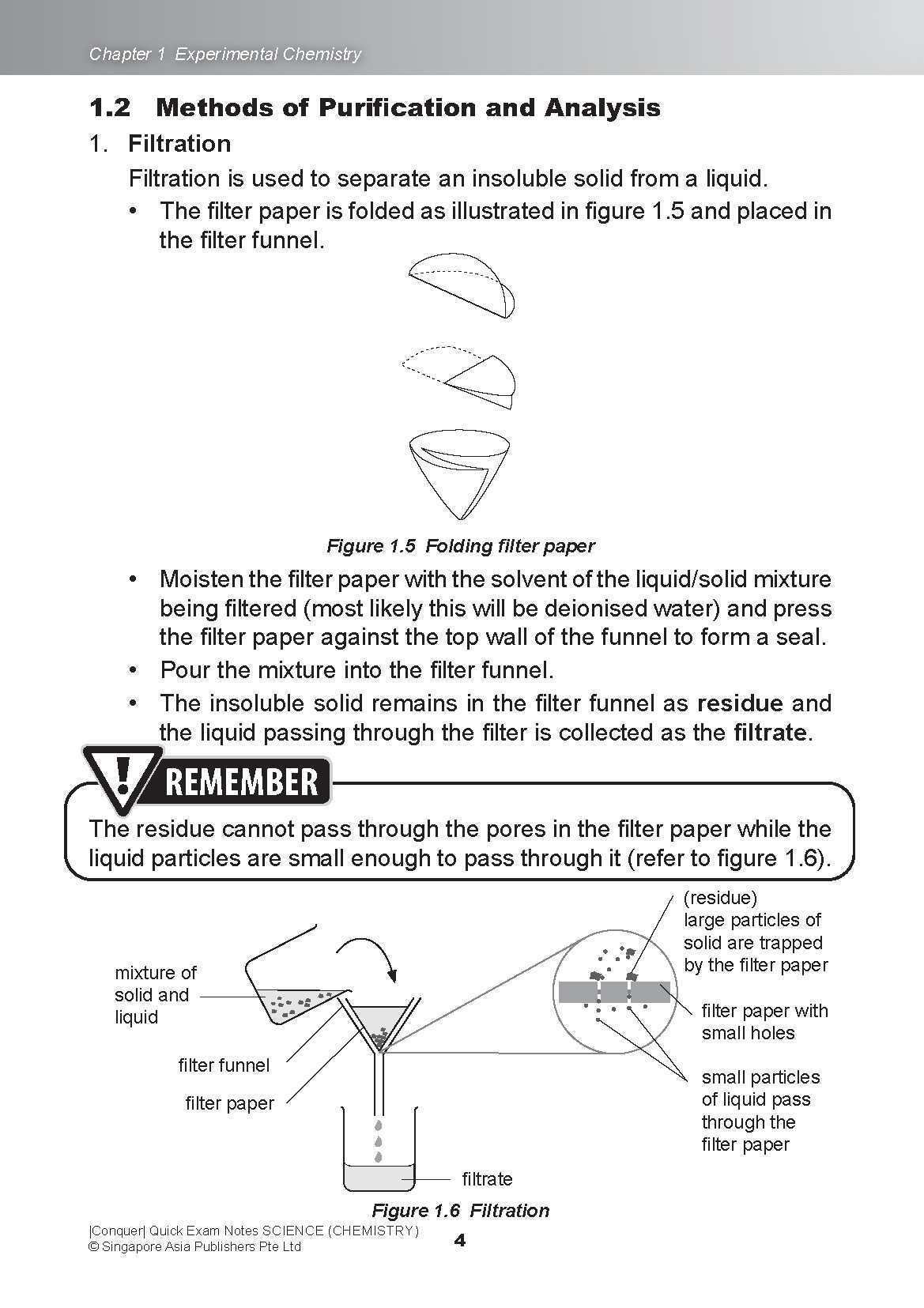 Conquer QUICK EXAM NOTES SCIENCE (CHEMISTRY)