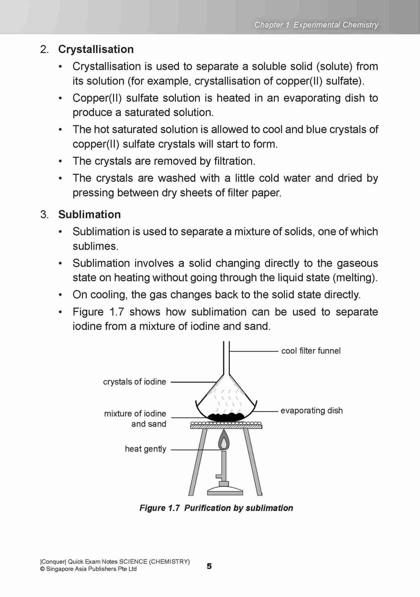 Conquer QUICK EXAM NOTES SCIENCE (CHEMISTRY)