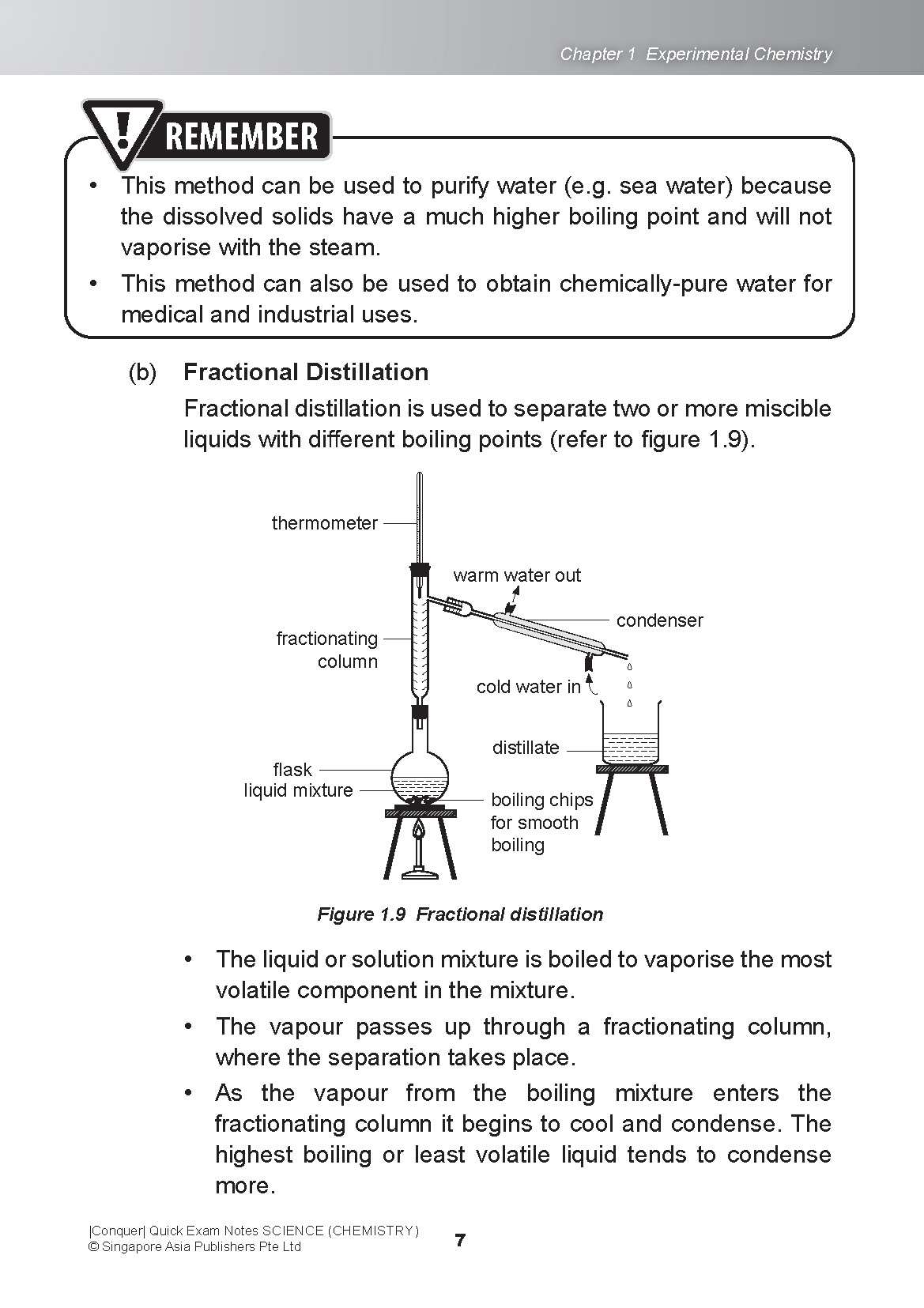 Conquer QUICK EXAM NOTES SCIENCE (CHEMISTRY)