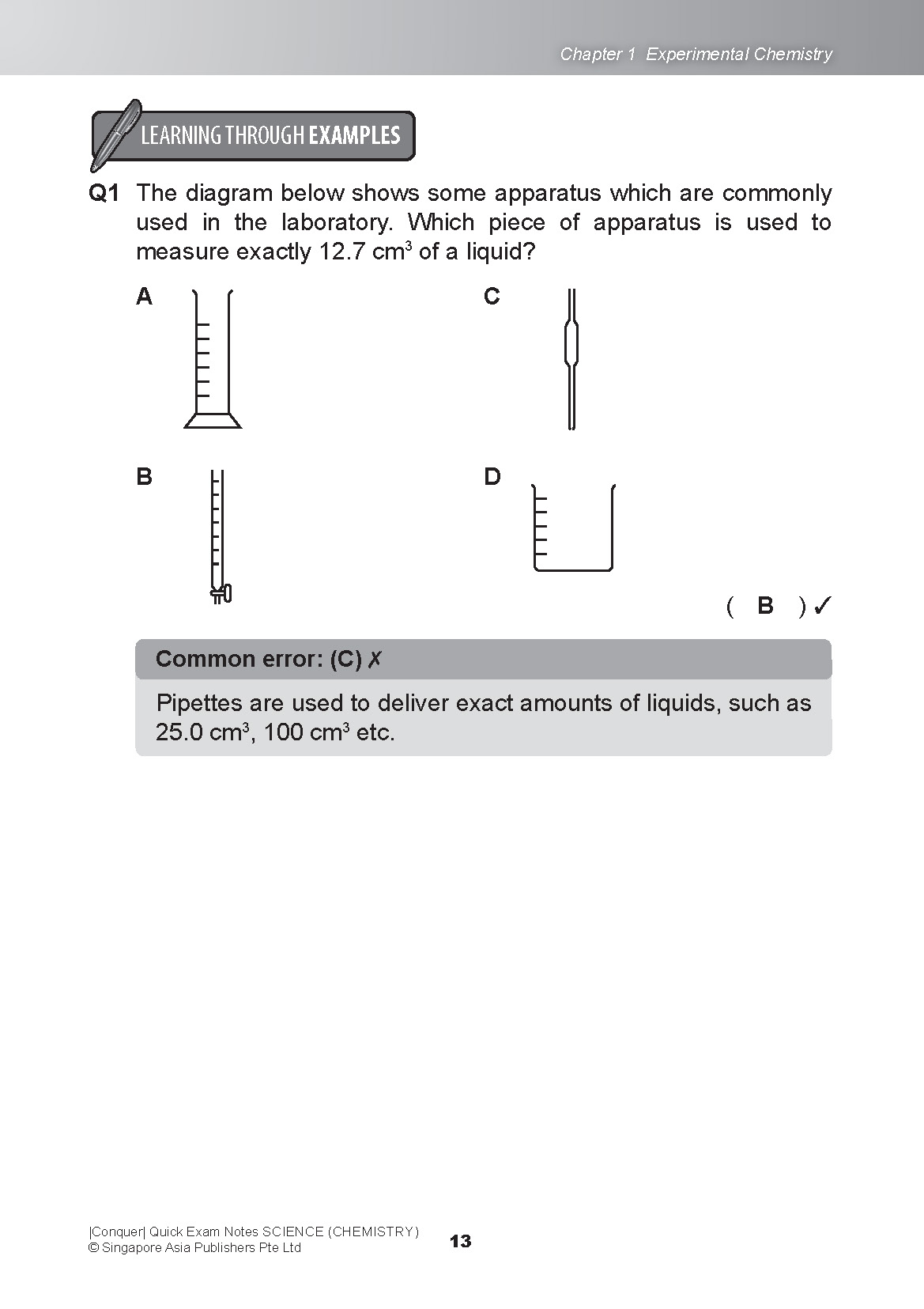 Conquer QUICK EXAM NOTES SCIENCE (CHEMISTRY)