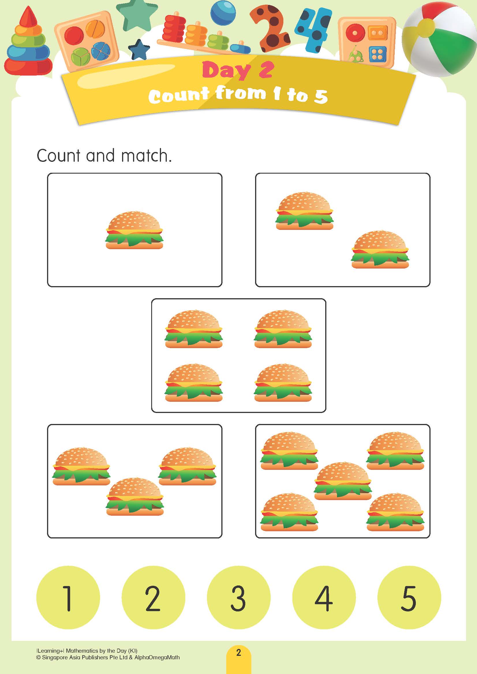 LEARNING+ MATHEMATICS by the DAY Kindergarten 1