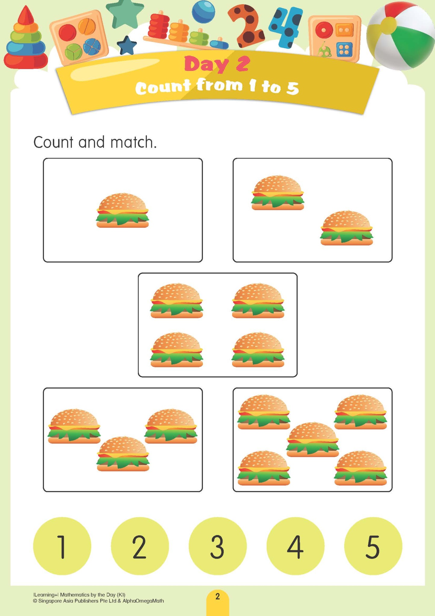 LEARNING+ MATHEMATICS by the DAY Kindergarten 1