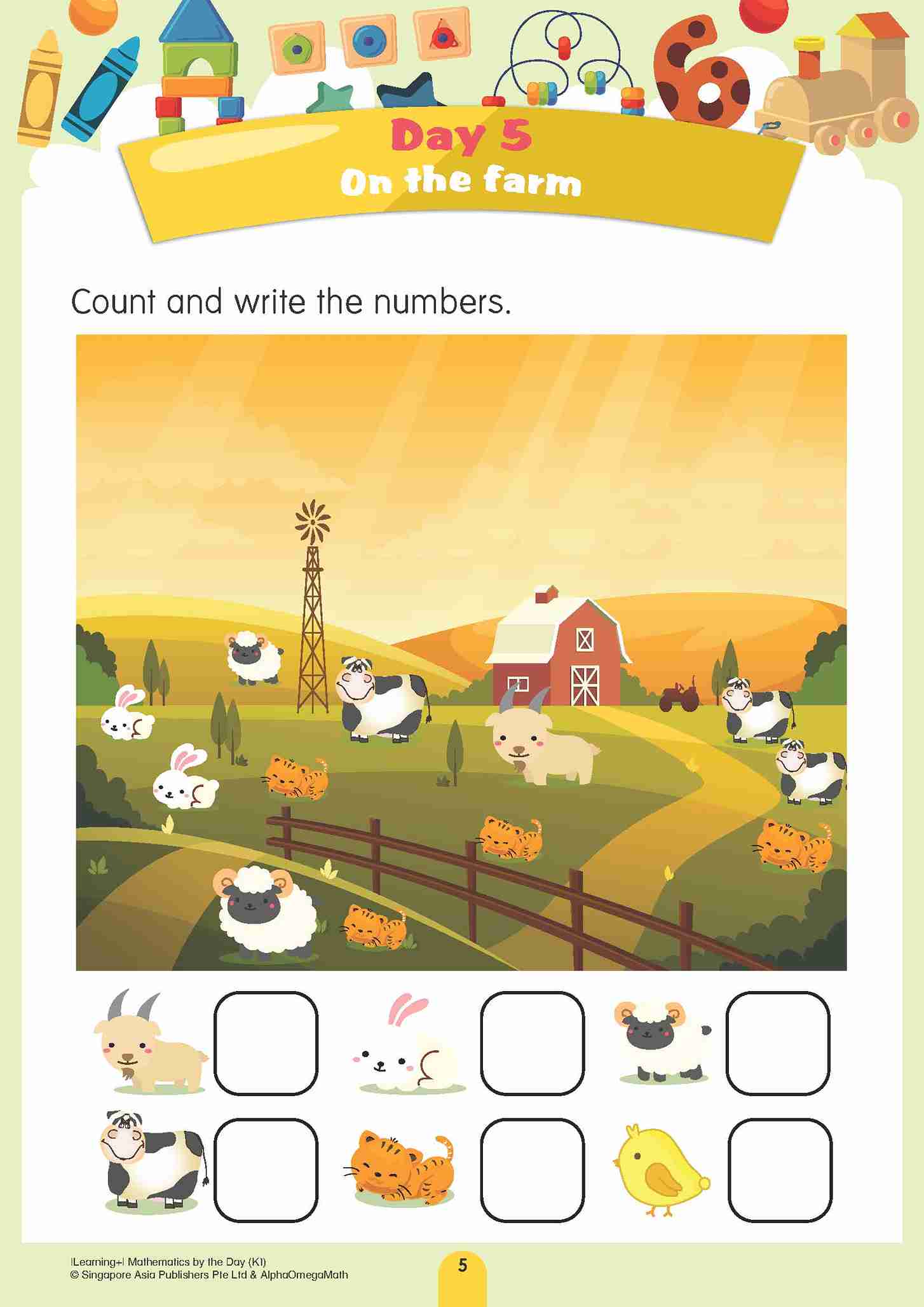 LEARNING+ MATHEMATICS by the DAY Kindergarten 1