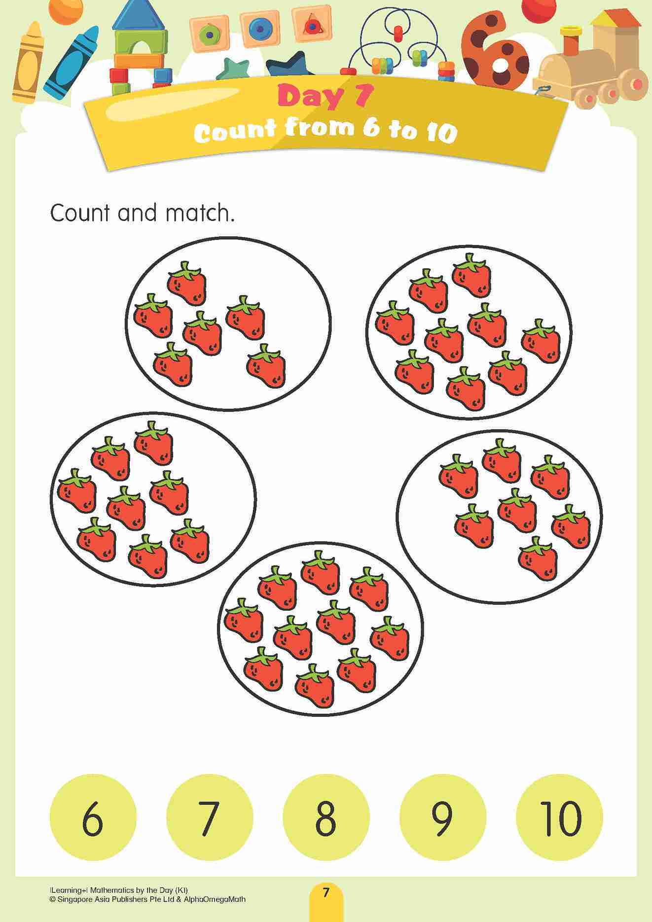 LEARNING+ MATHEMATICS by the DAY Kindergarten 1