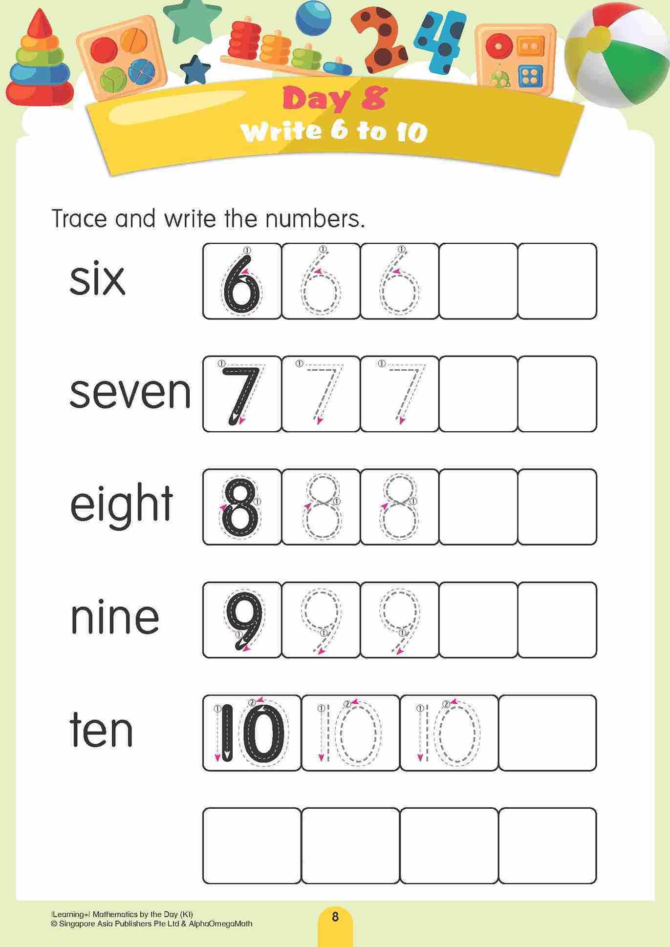 LEARNING+ MATHEMATICS by the DAY Kindergarten 1