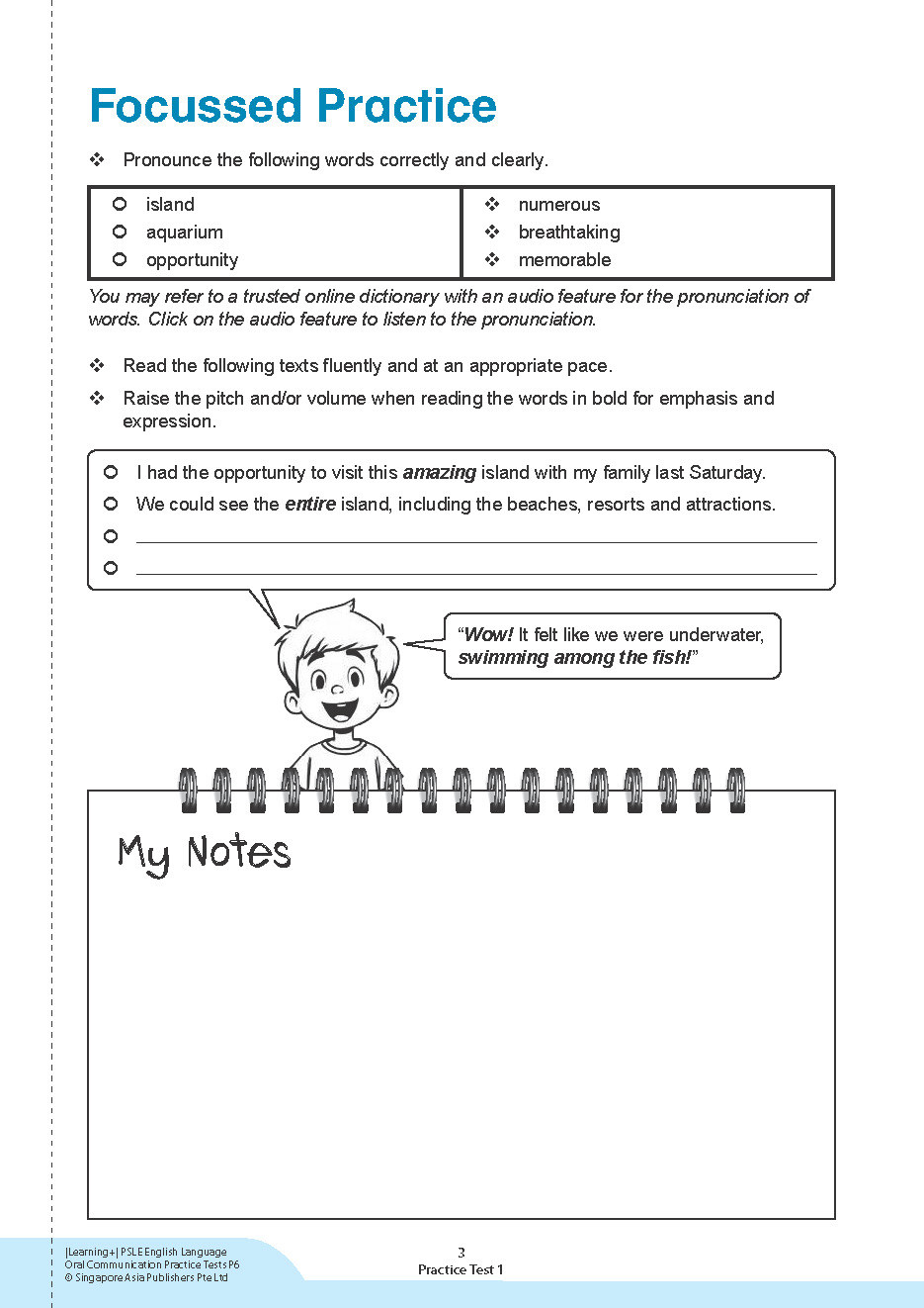 LEARNING+ PSLE ENGLISH LANGUAGE ORAL COMMUNICATION Practice Tests Primary 6