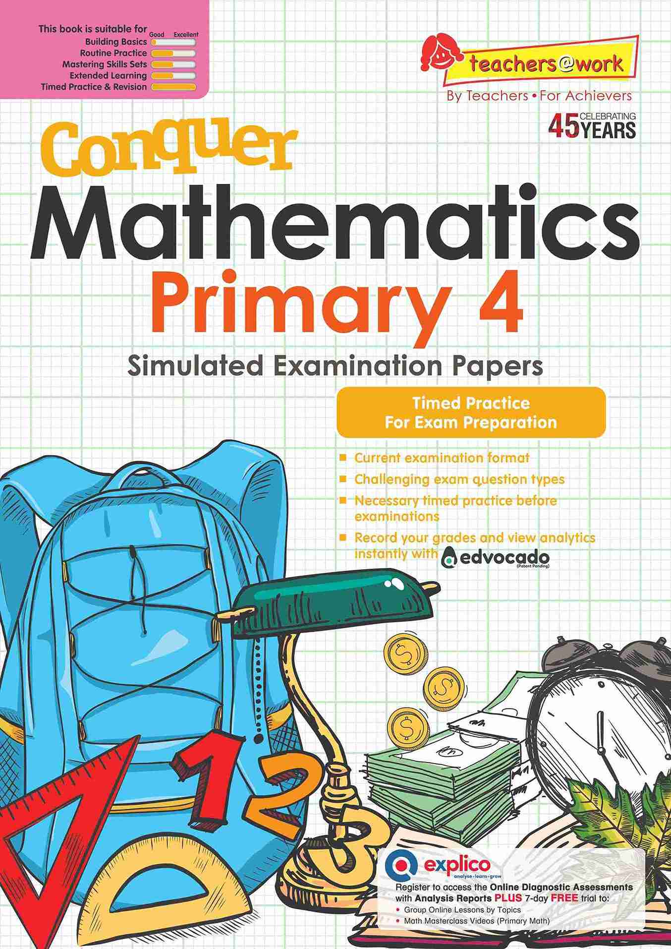 Conquer Mathematics Primary 4 Simulated Examination Papers