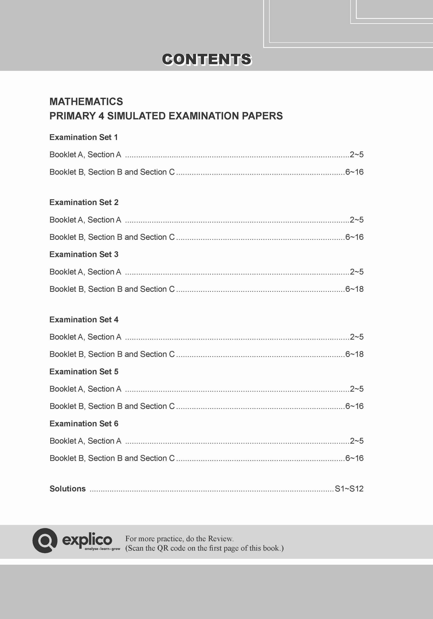 Conquer Mathematics Primary 4 Simulated Examination Papers