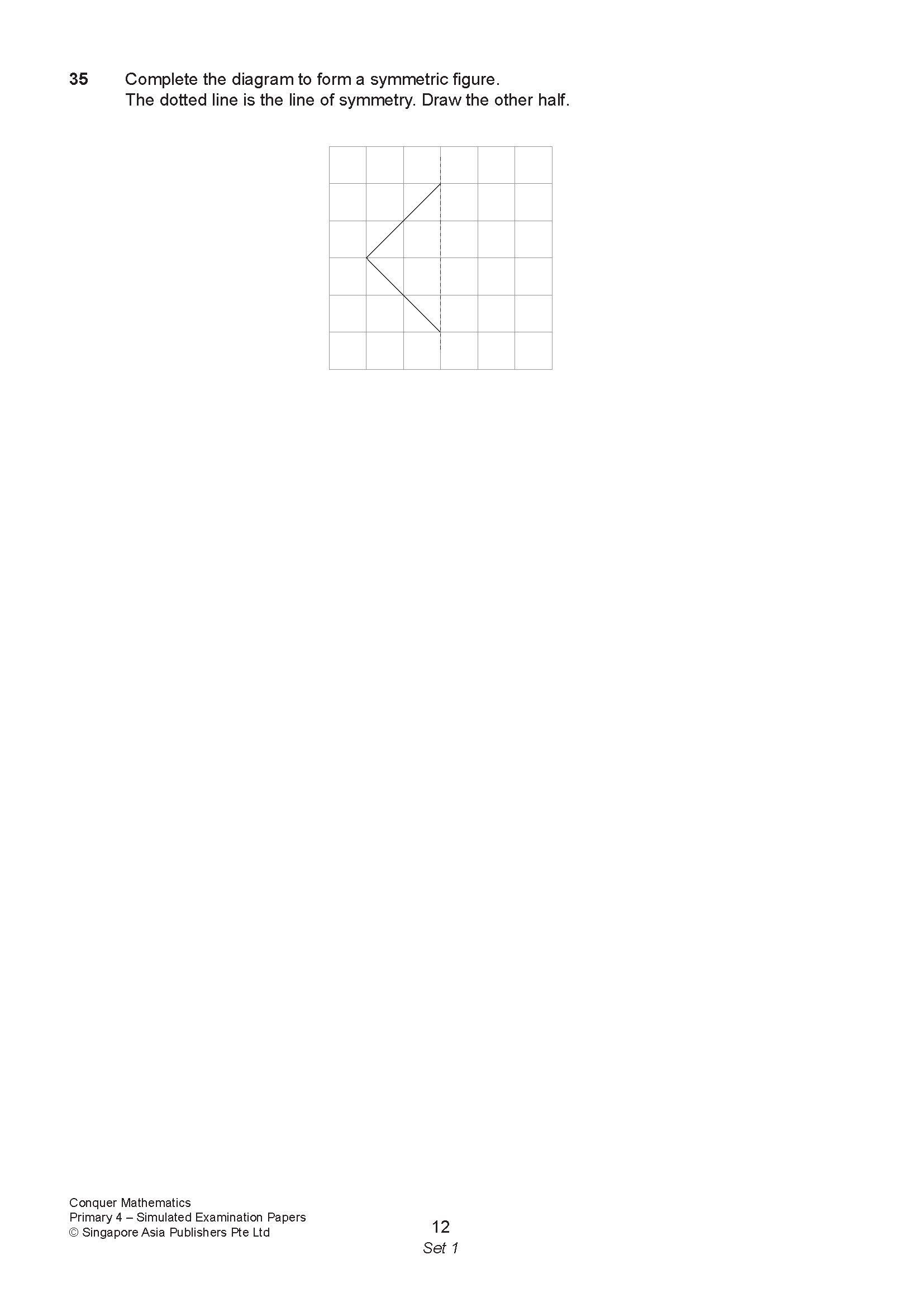 Conquer Mathematics Primary 4 Simulated Examination Papers