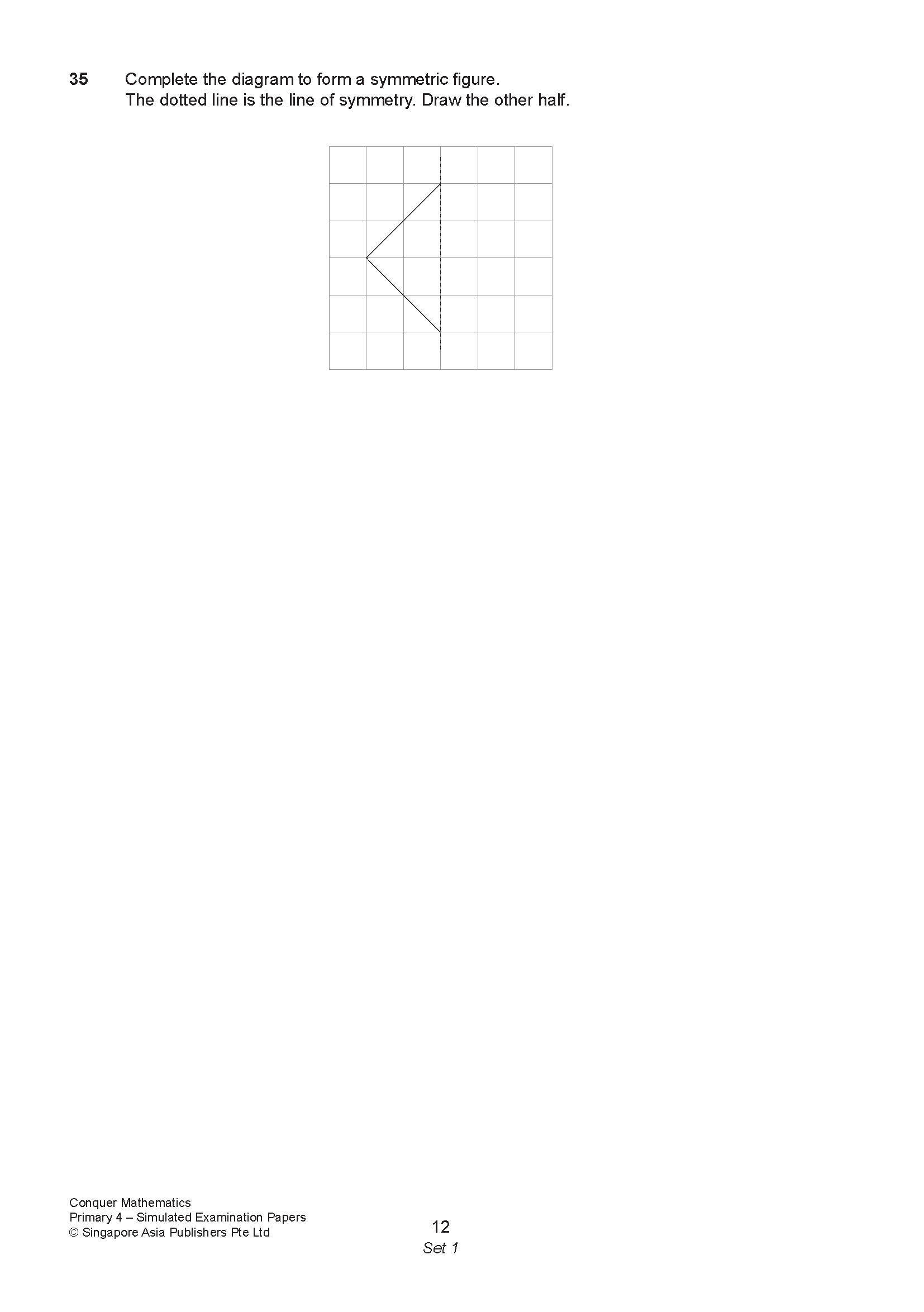 Conquer Mathematics Primary 4 Simulated Examination Papers