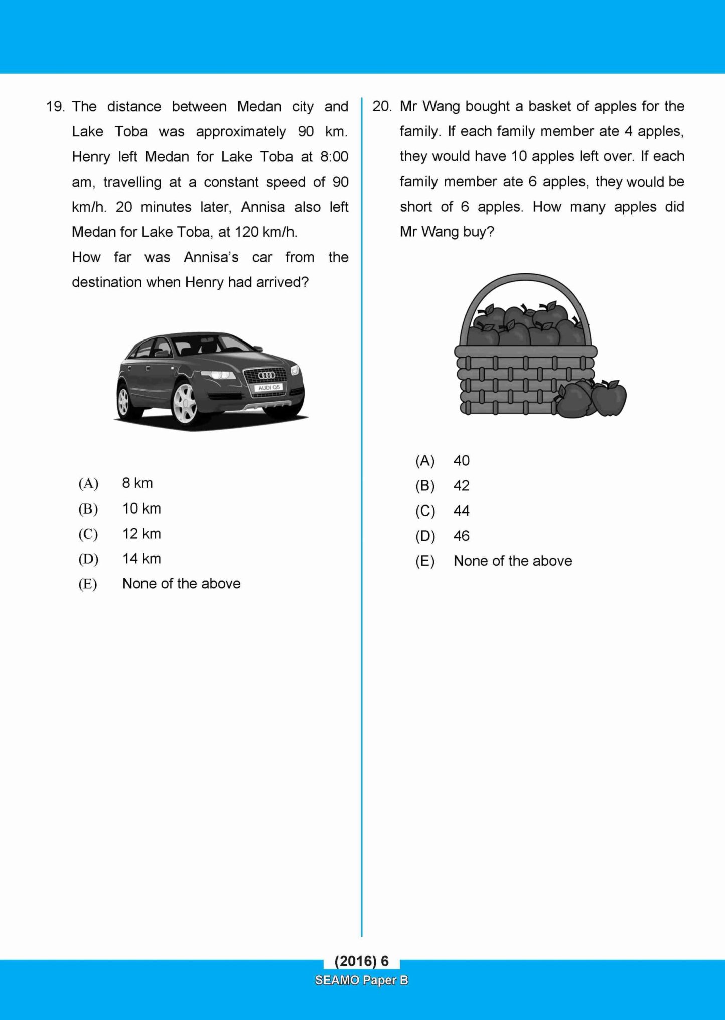 SEAMO Math Olympiad International Competition Preparation Paper B (SEAMO 2016-2024 + SEAMO X 2019-2025) Primary 3&4