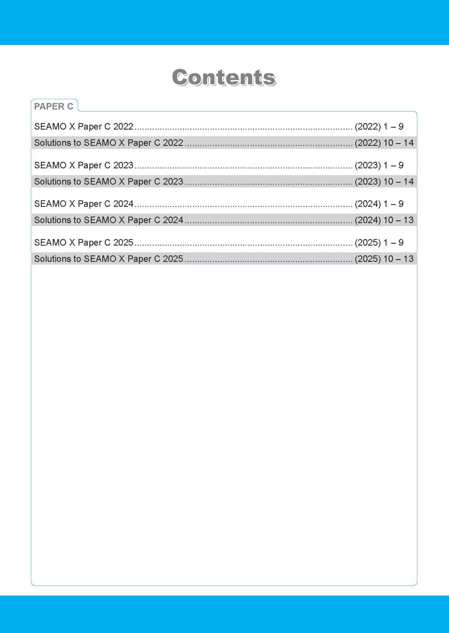 SEAMO Math Olympiad International Competition Preparation Paper D (SEAMO 2016-2024 + SEAMO X 2019-2025) Secondary 1&2