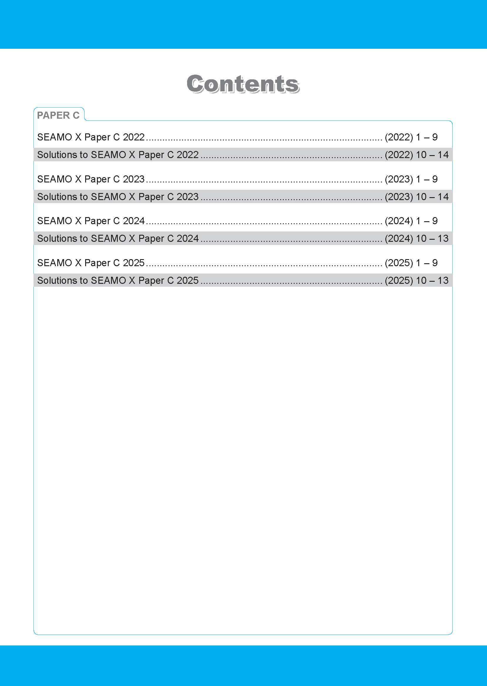 SEAMO Math Olympiad International Competition Preparation Paper D (SEAMO 2016-2024 + SEAMO X 2019-2025) Secondary 1&2