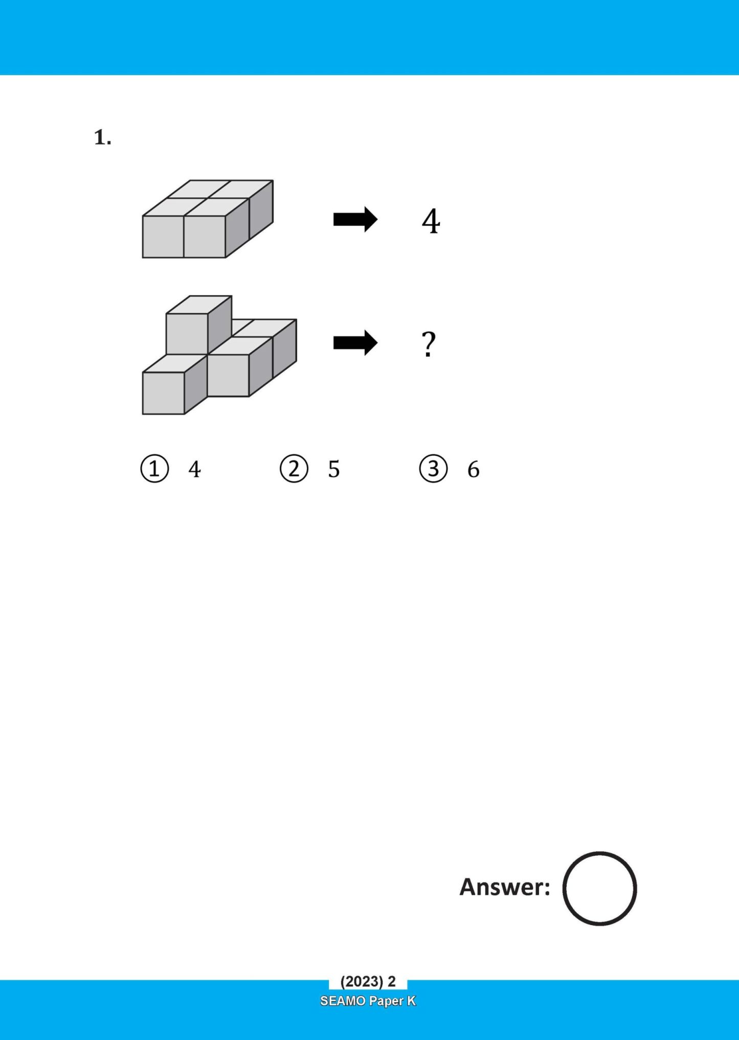 SEAMO Math Olympiad International Competition Preparation Paper K (SEAMO 2023-2024 + SEAMO X 2024-2025) Kindergarten 1&2