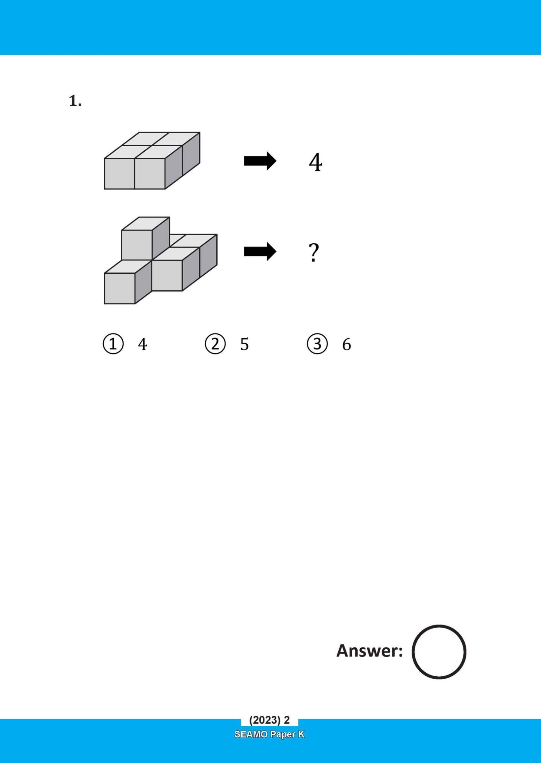 SEAMO Math Olympiad International Competition Preparation Paper K (SEAMO 2023-2024 + SEAMO X 2024-2025) Kindergarten 1&2