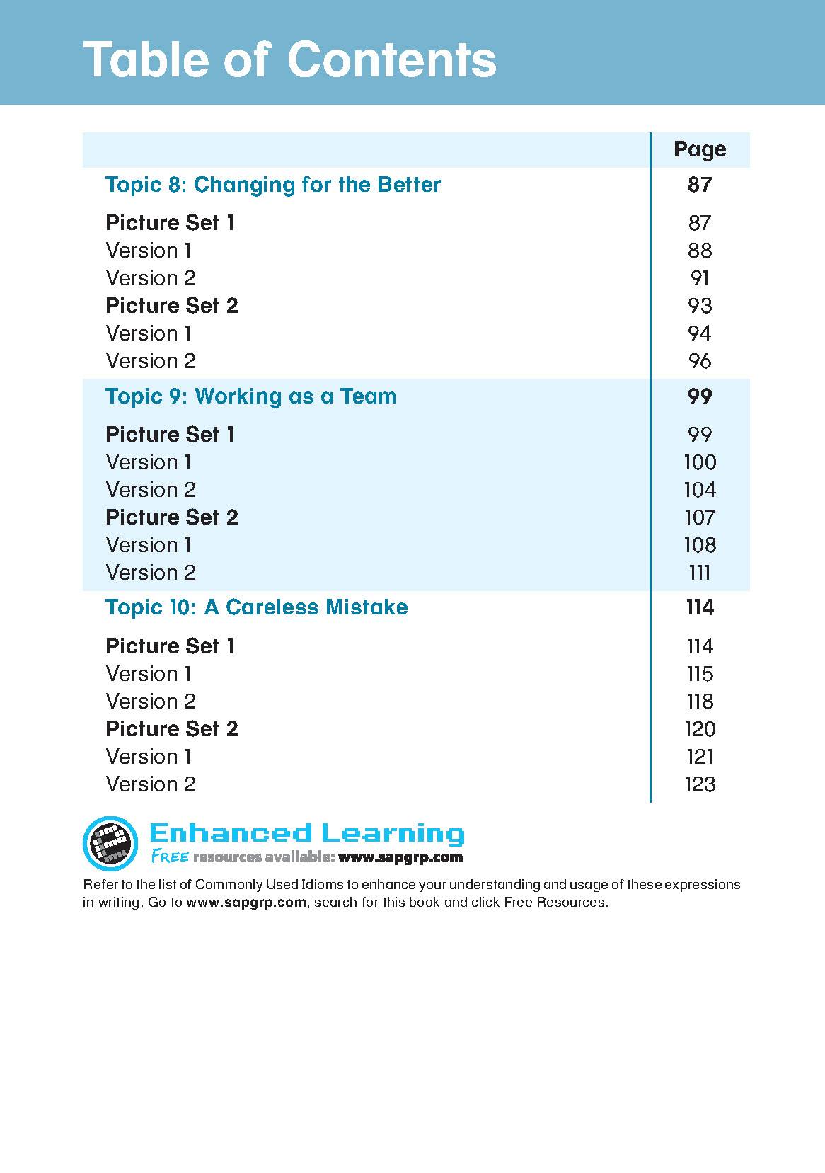 LEARNING+ ENGLISH GUIDED MODEL COMPOSITIONS FOR WRITING SUCCESS Book 5