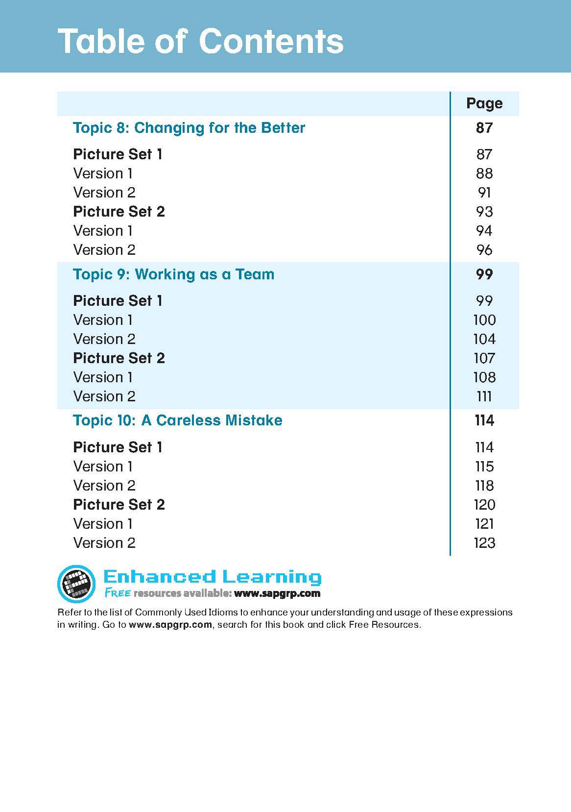 LEARNING+ ENGLISH GUIDED MODEL COMPOSITIONS FOR WRITING SUCCESS Book 5
