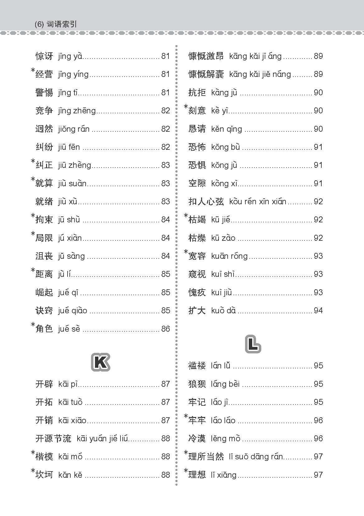 会考加分手册 G3/O-LEVEL华文必考词语 (Examinable Vocabulary Guide Book For G3/O-Level Chinese)
