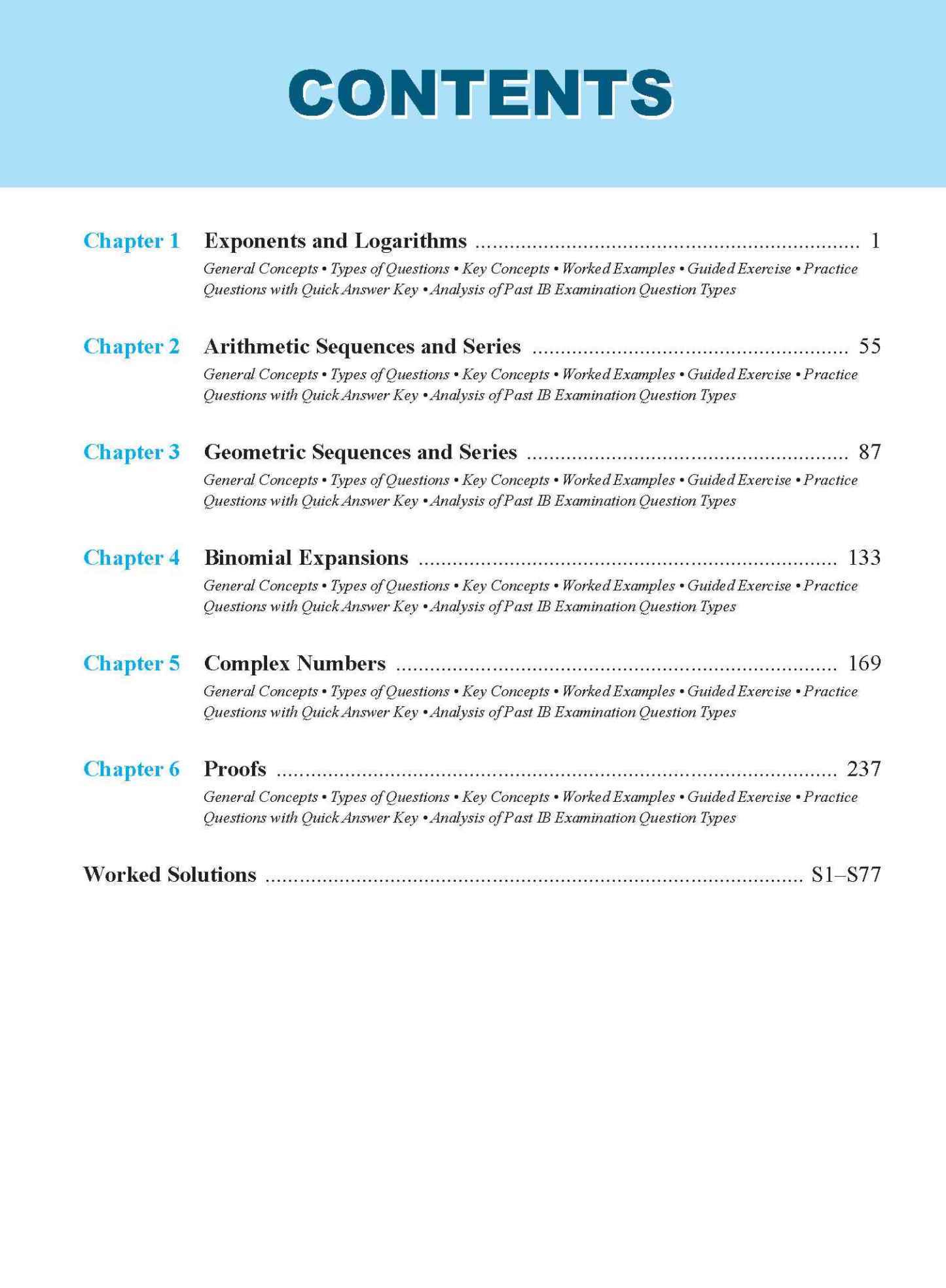 STUDY SMART IB Mathematics Algebra