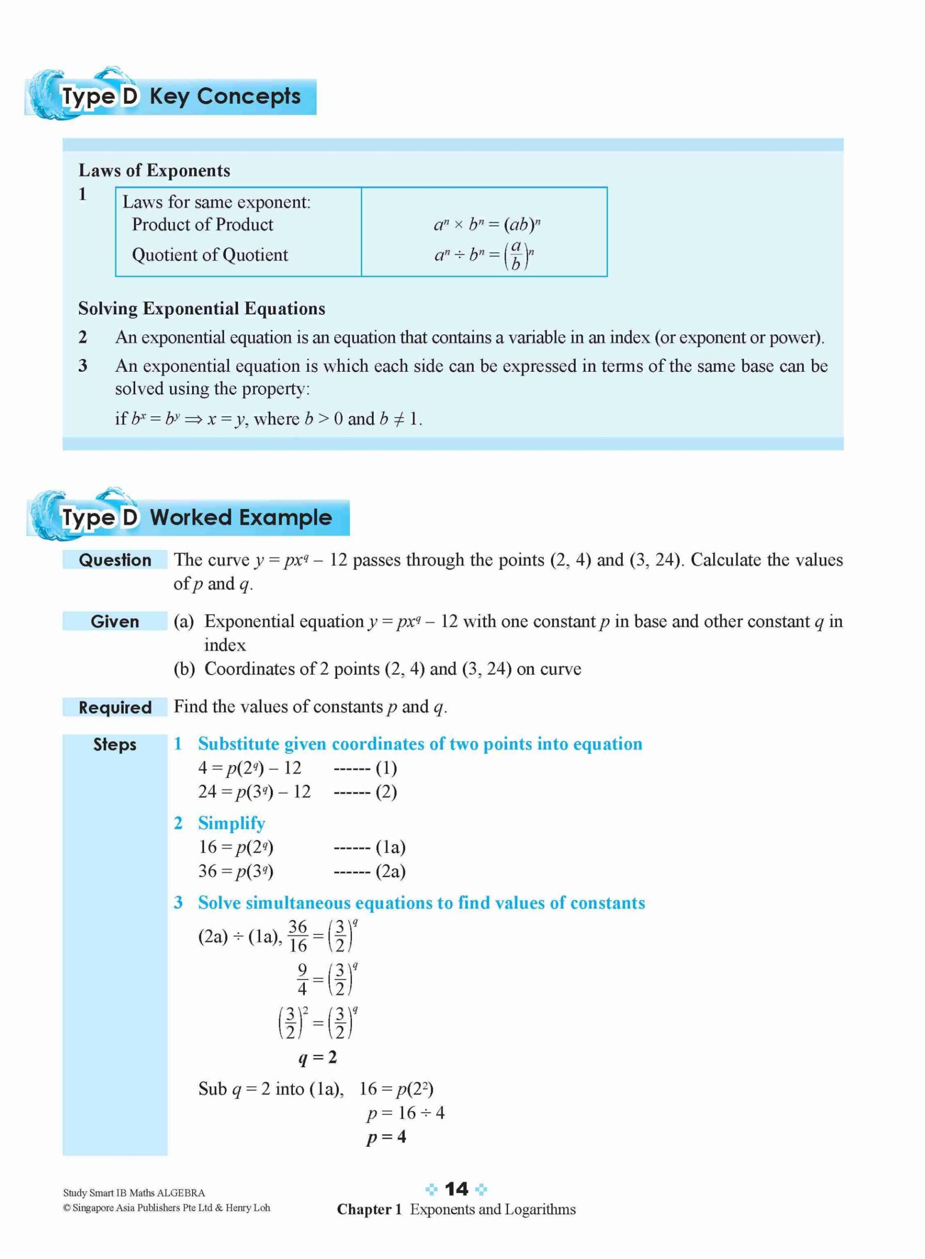 STUDY SMART IB Mathematics Algebra