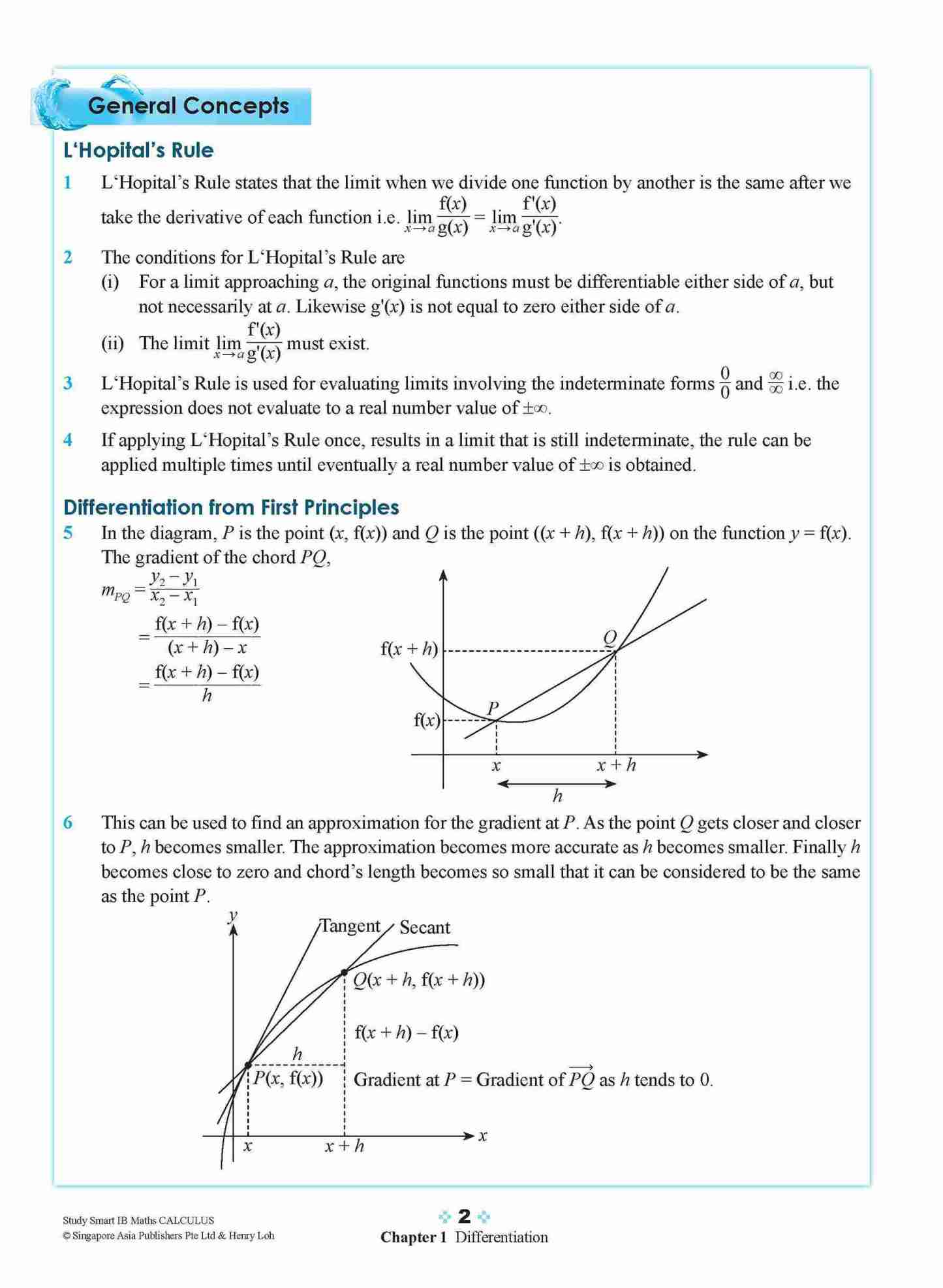 STUDY SMART IB Mathematics Calculus