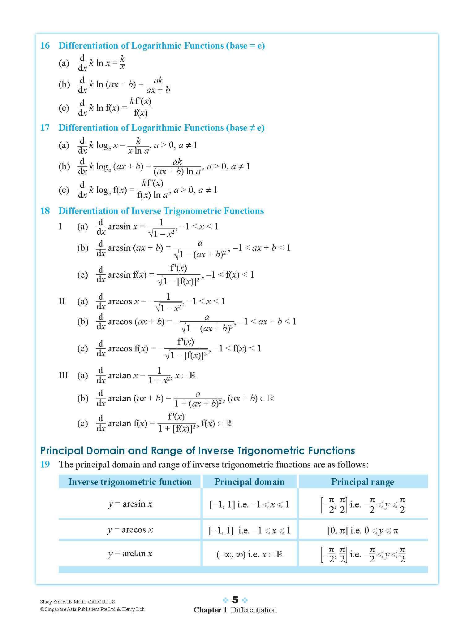 STUDY SMART IB Mathematics Calculus