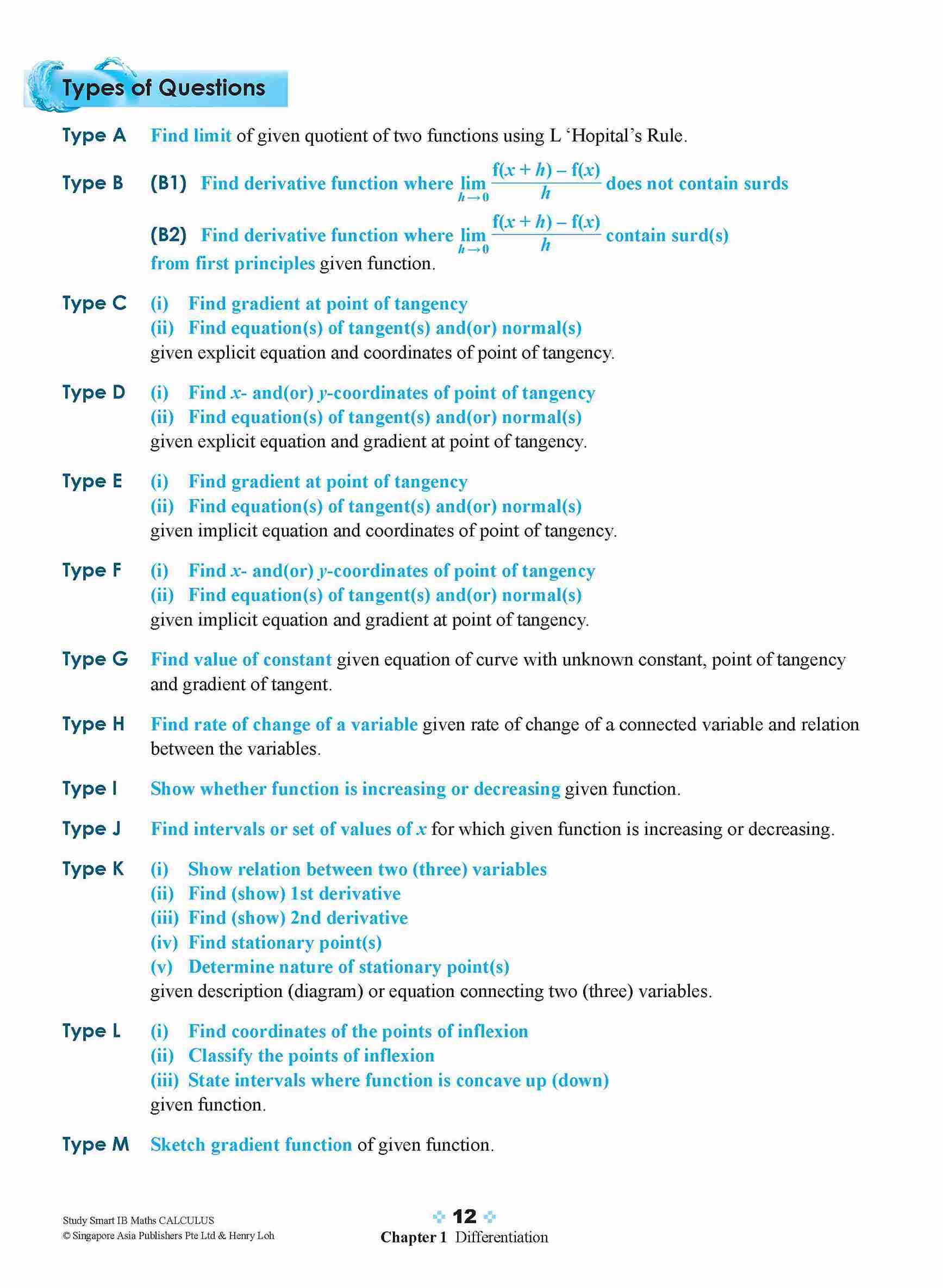STUDY SMART IB Mathematics Calculus