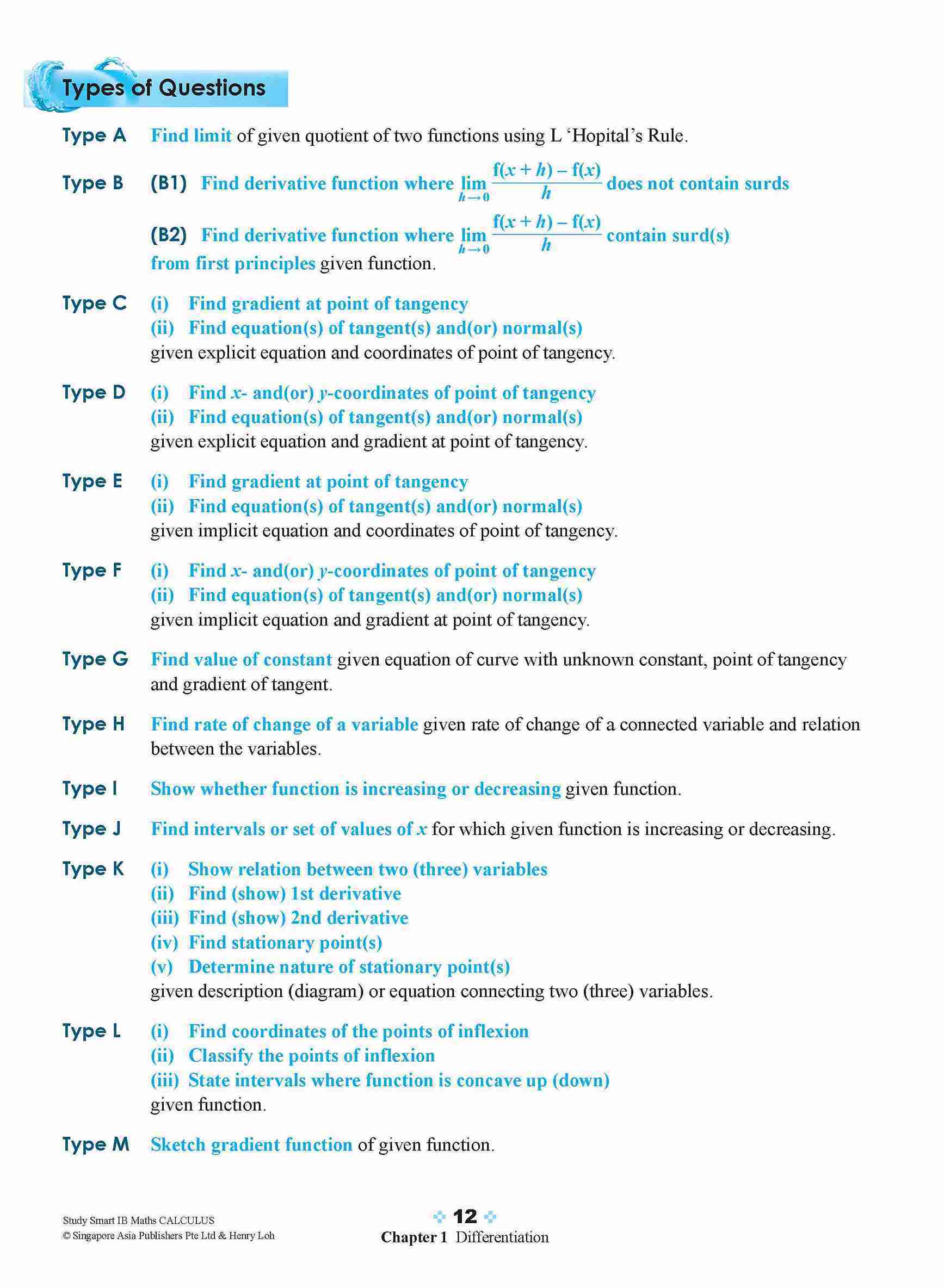 STUDY SMART IB Mathematics Calculus