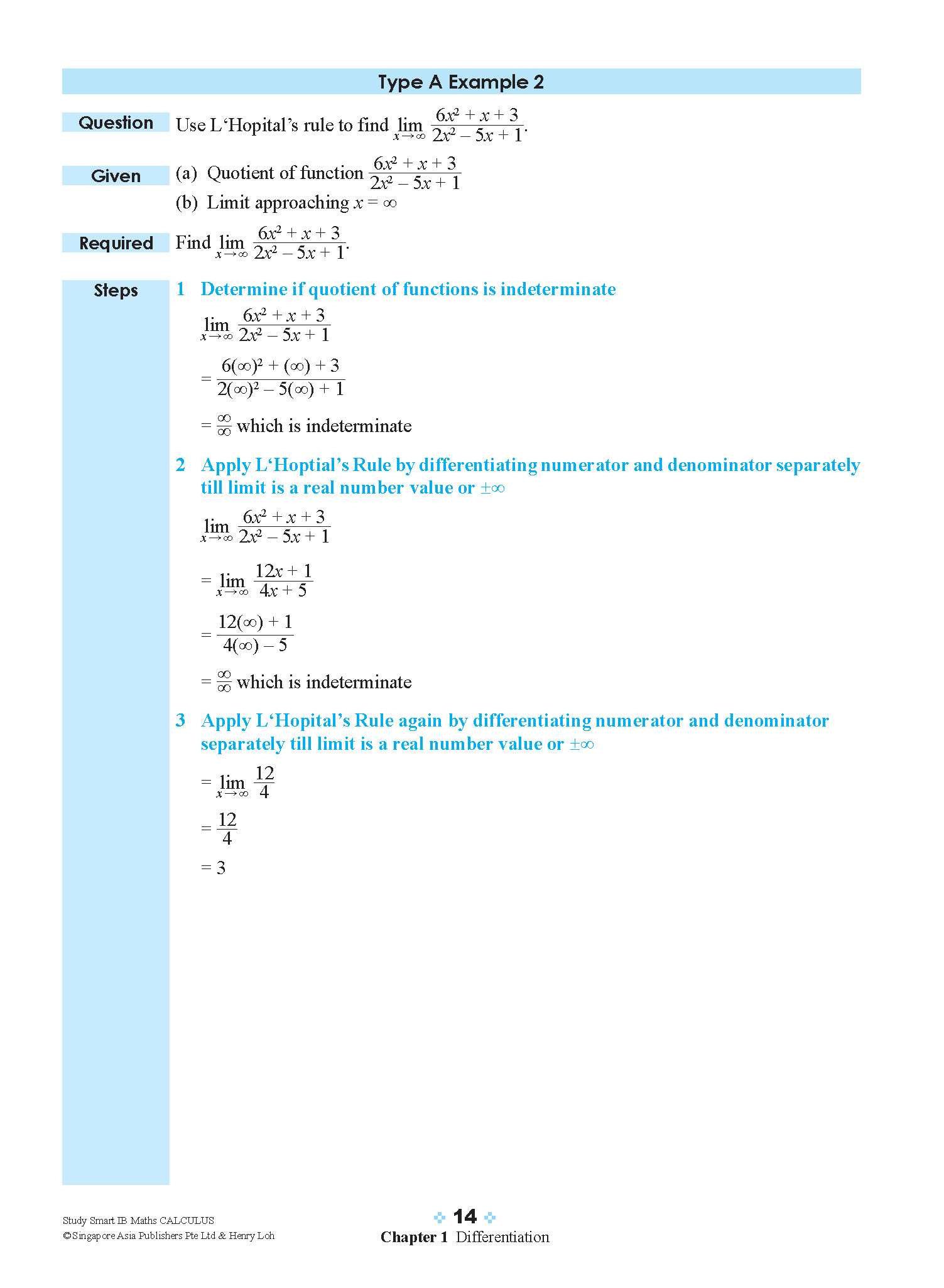 STUDY SMART IB Mathematics Calculus