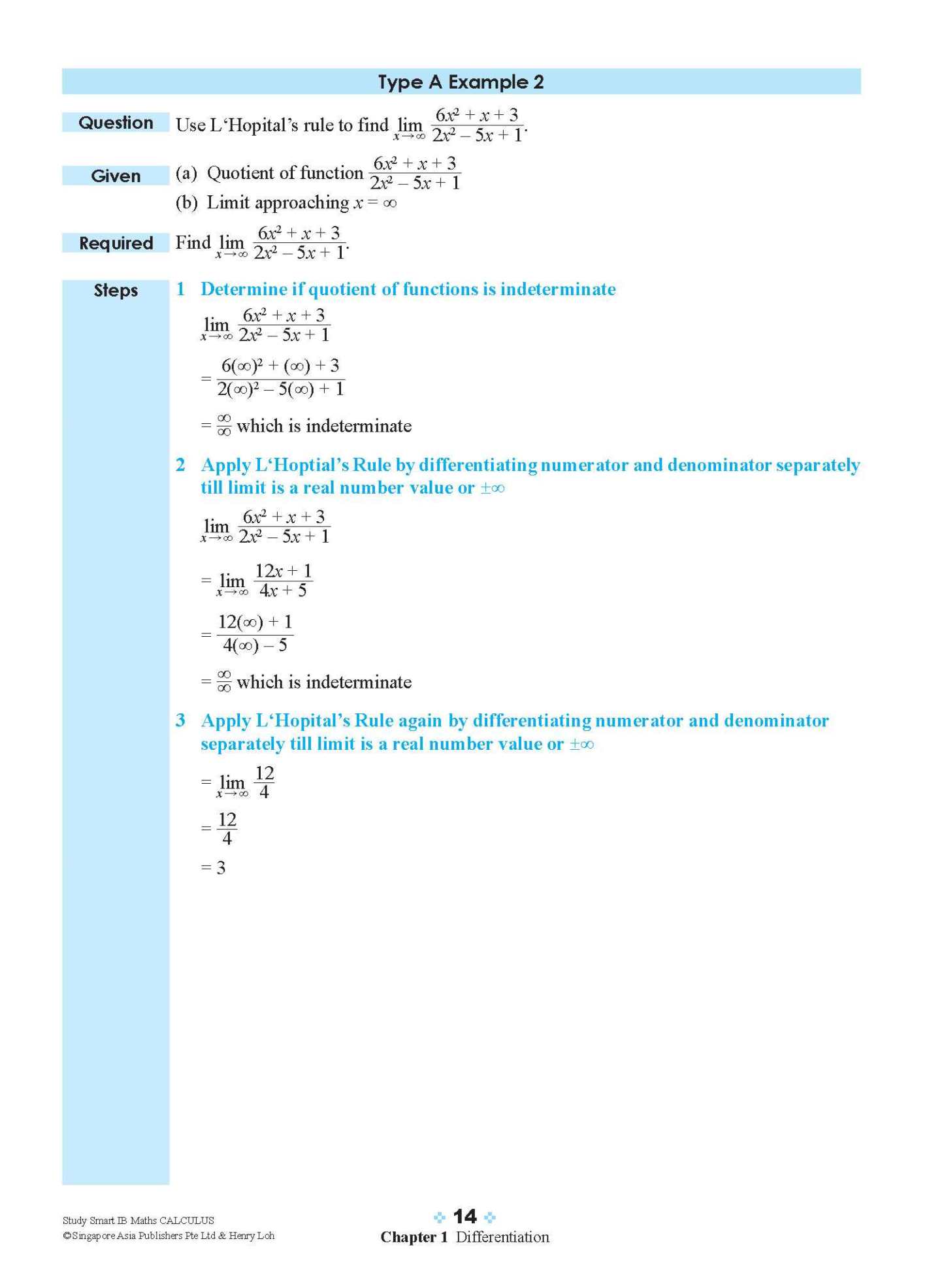 STUDY SMART IB Mathematics Calculus
