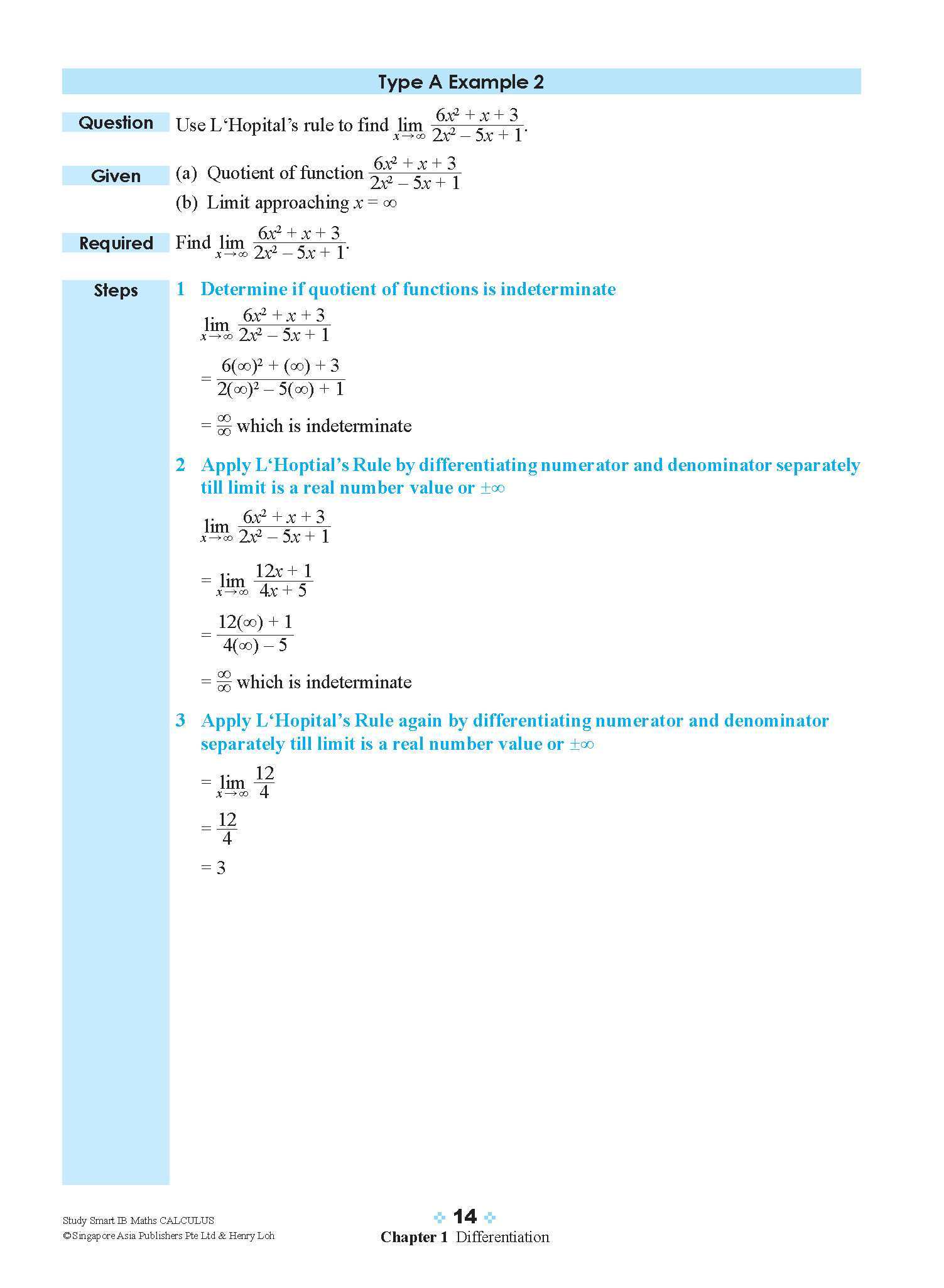 STUDY SMART IB Mathematics Calculus