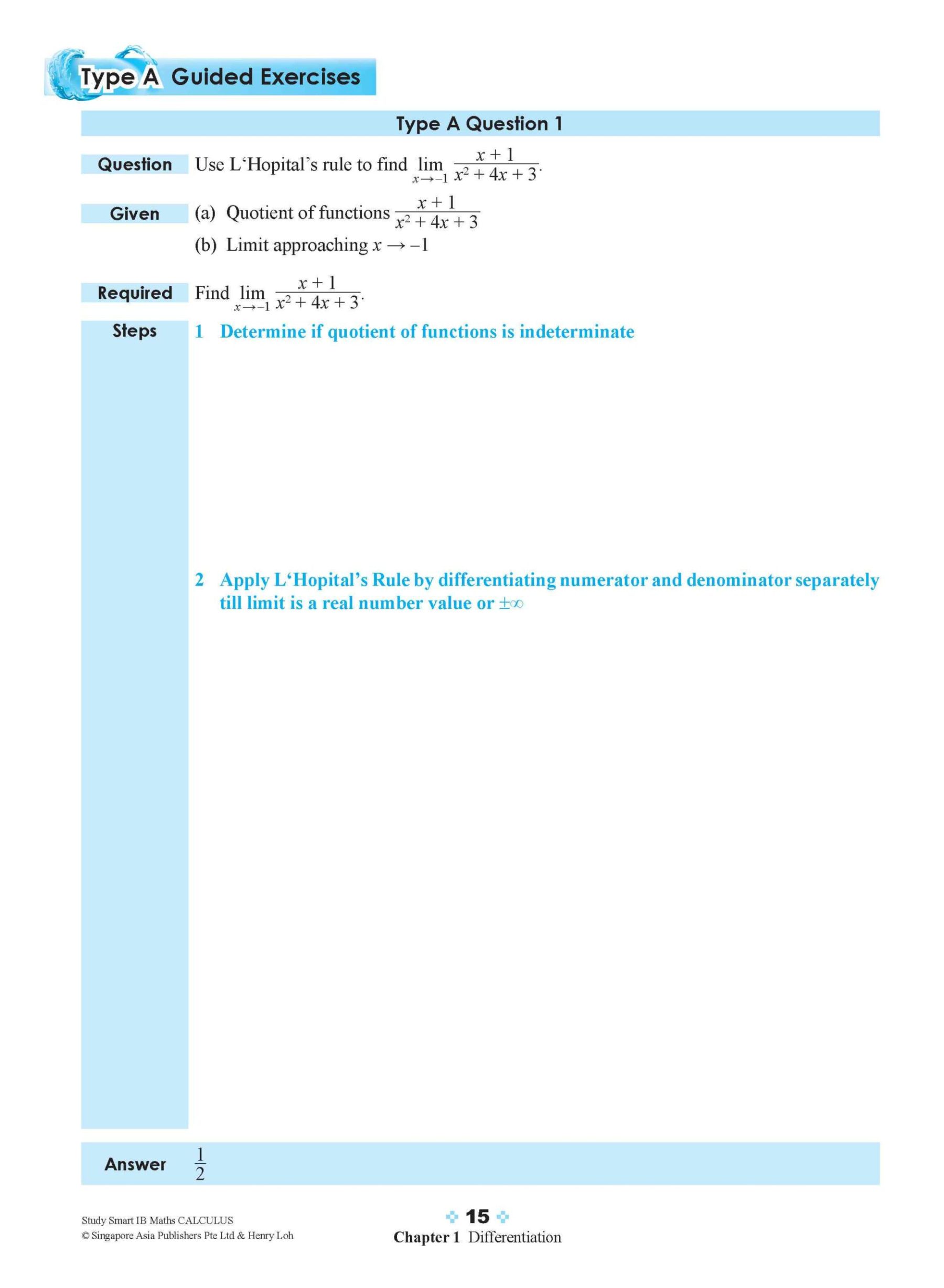 STUDY SMART IB Mathematics Calculus