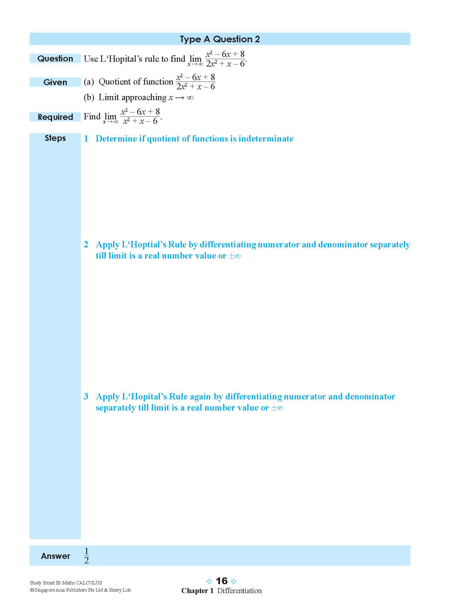 STUDY SMART IB Mathematics Calculus