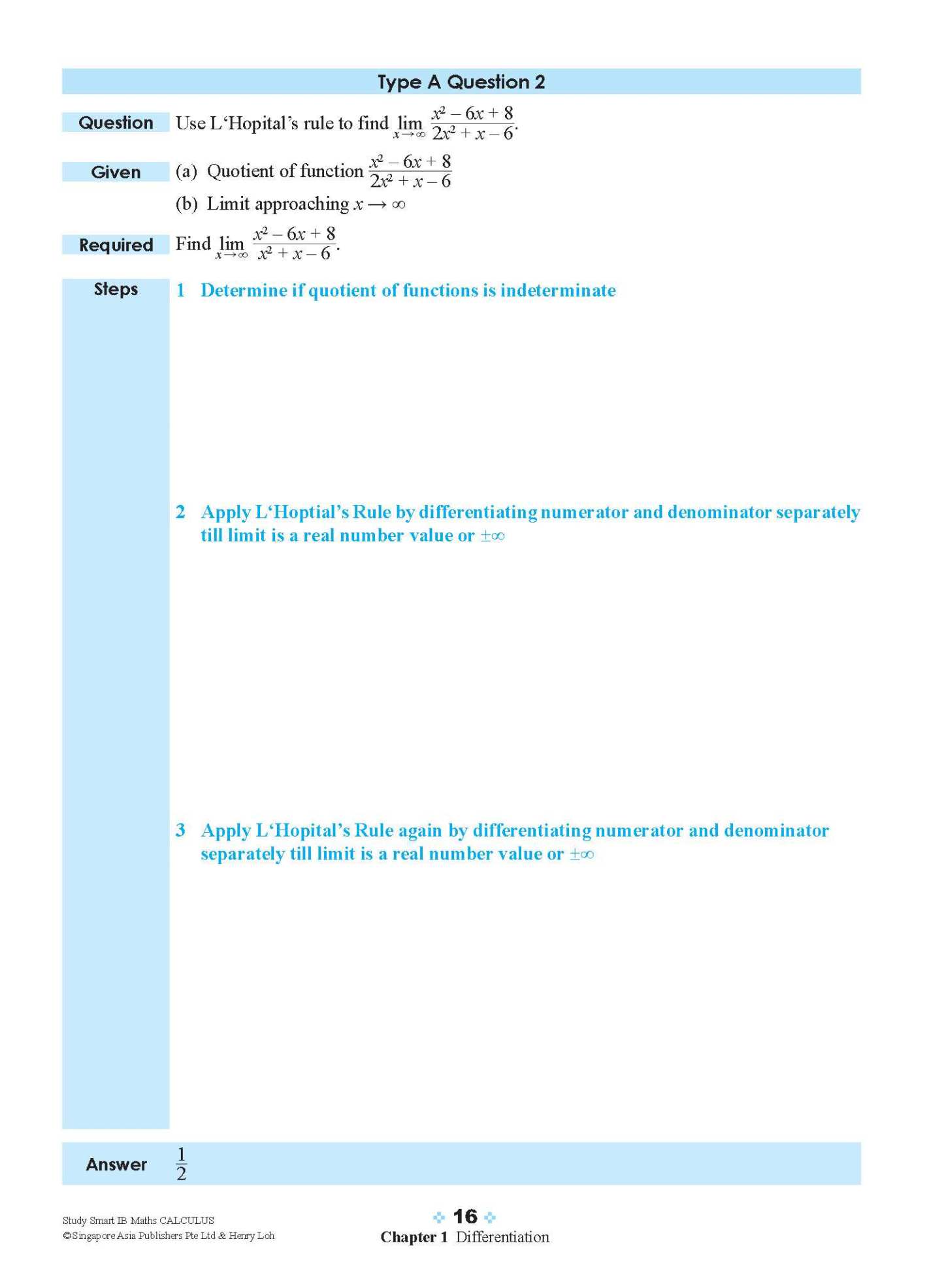 STUDY SMART IB Mathematics Calculus