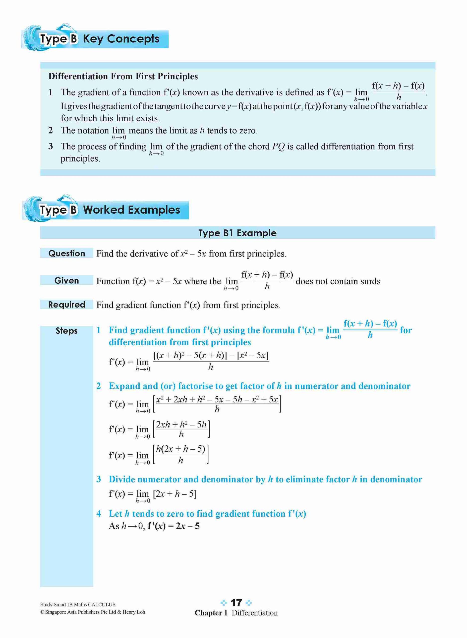 STUDY SMART IB Mathematics Calculus