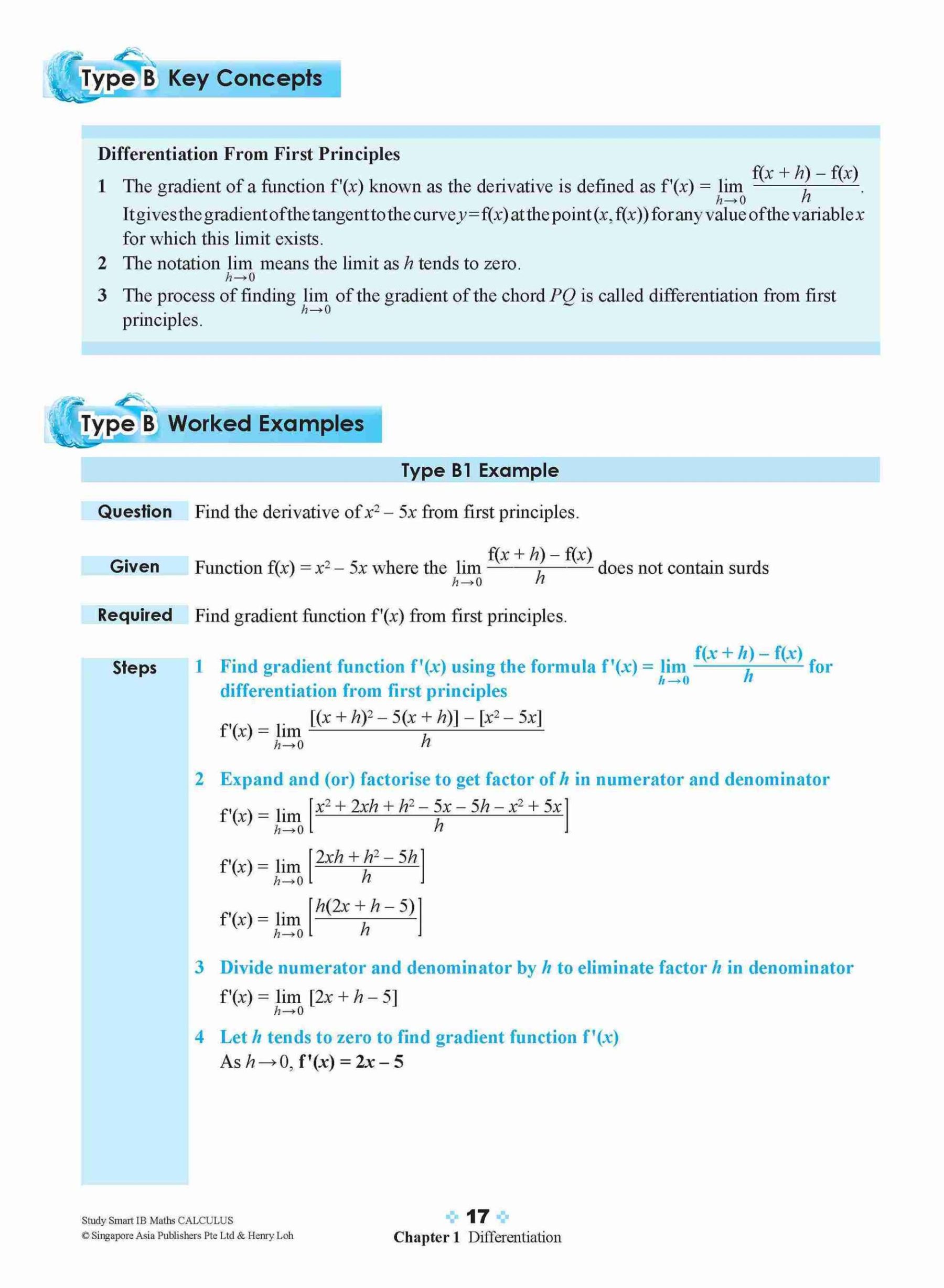 STUDY SMART IB Mathematics Calculus