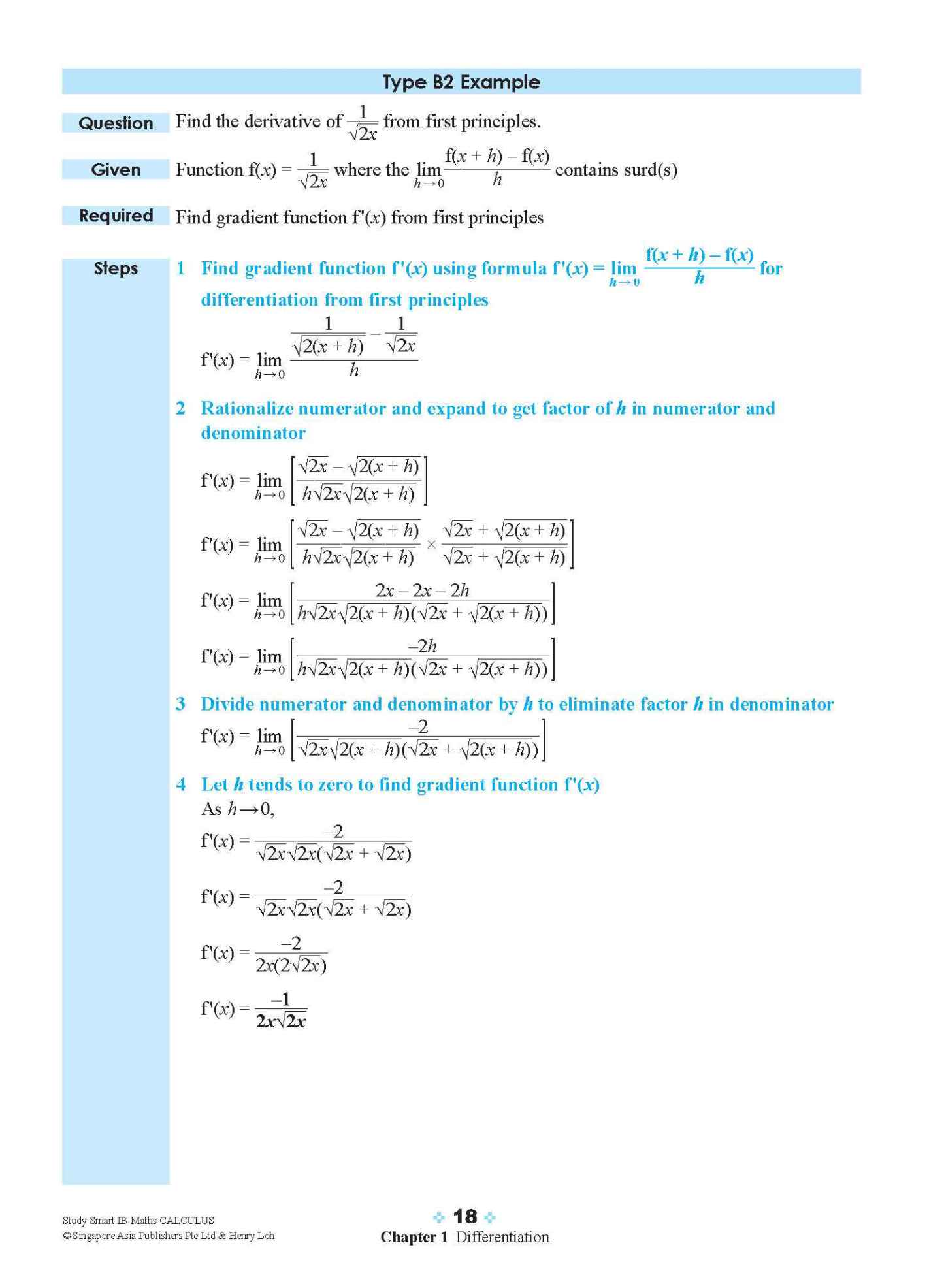 STUDY SMART IB Mathematics Calculus