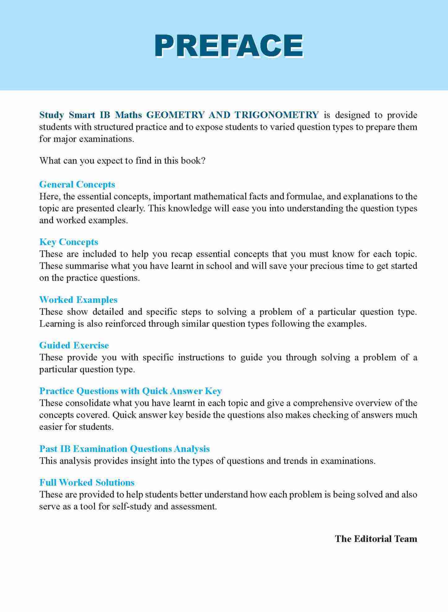 STUDY SMART IB Mathematics Geometry and Trigonometry