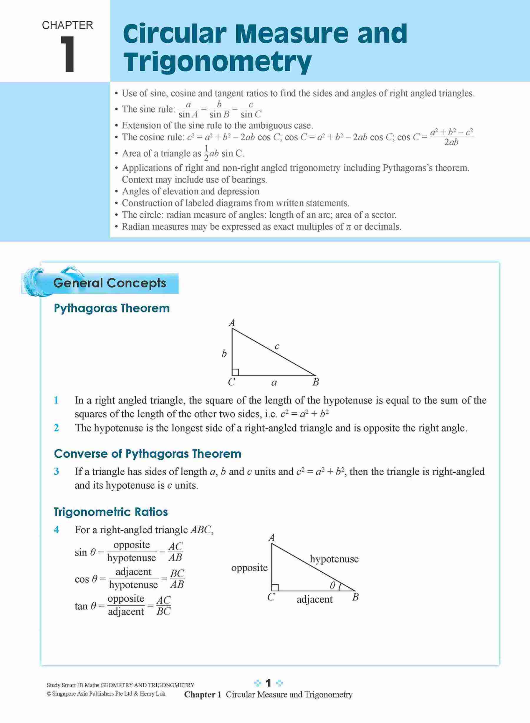 STUDY SMART IB Mathematics Geometry and Trigonometry